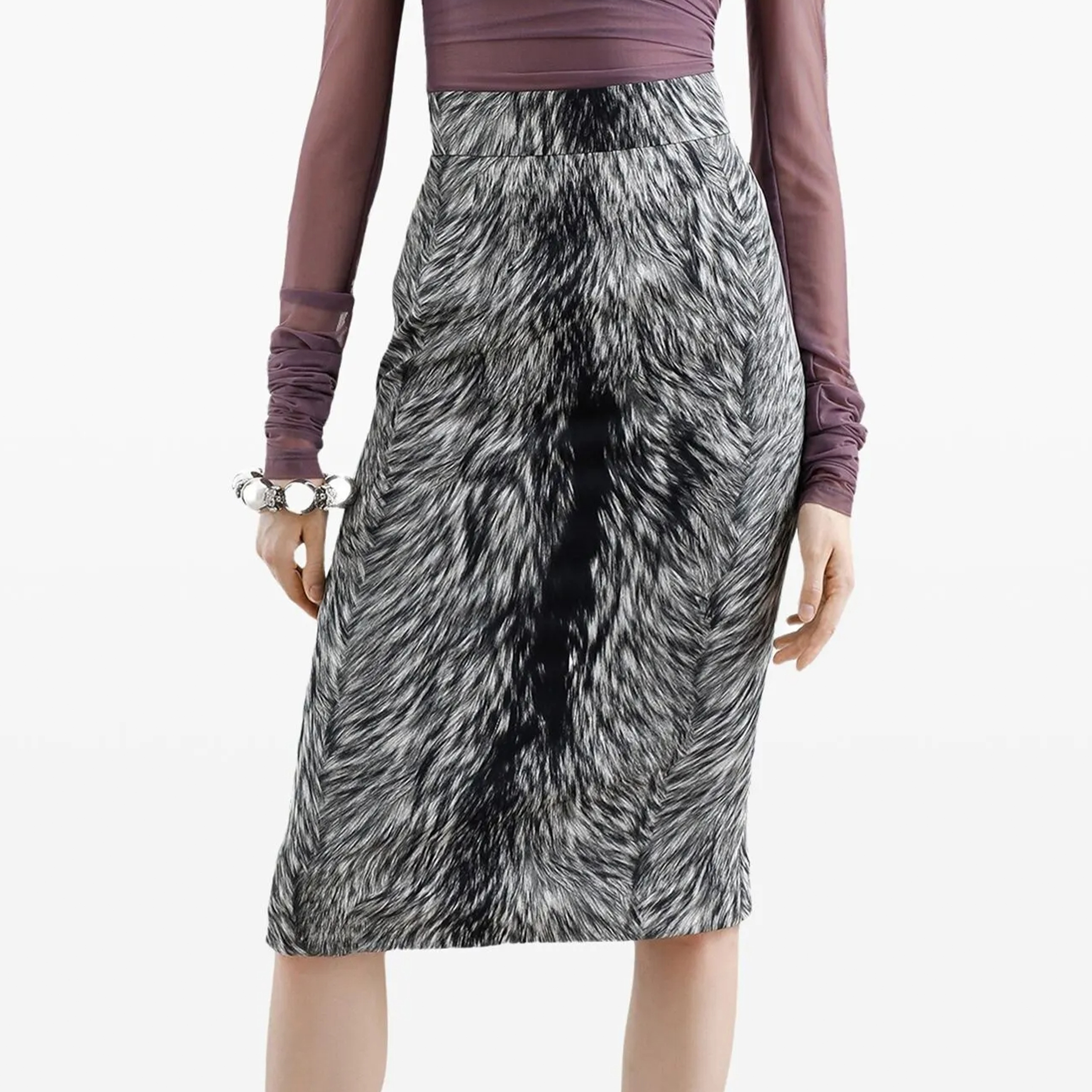 NIGO Dolce&Gabbana Women's Spring And Summer Silk Printing Mid-length Bustier Fashion Temperament Elegant Slim Sexy Skirt Ngvp #nigo1641