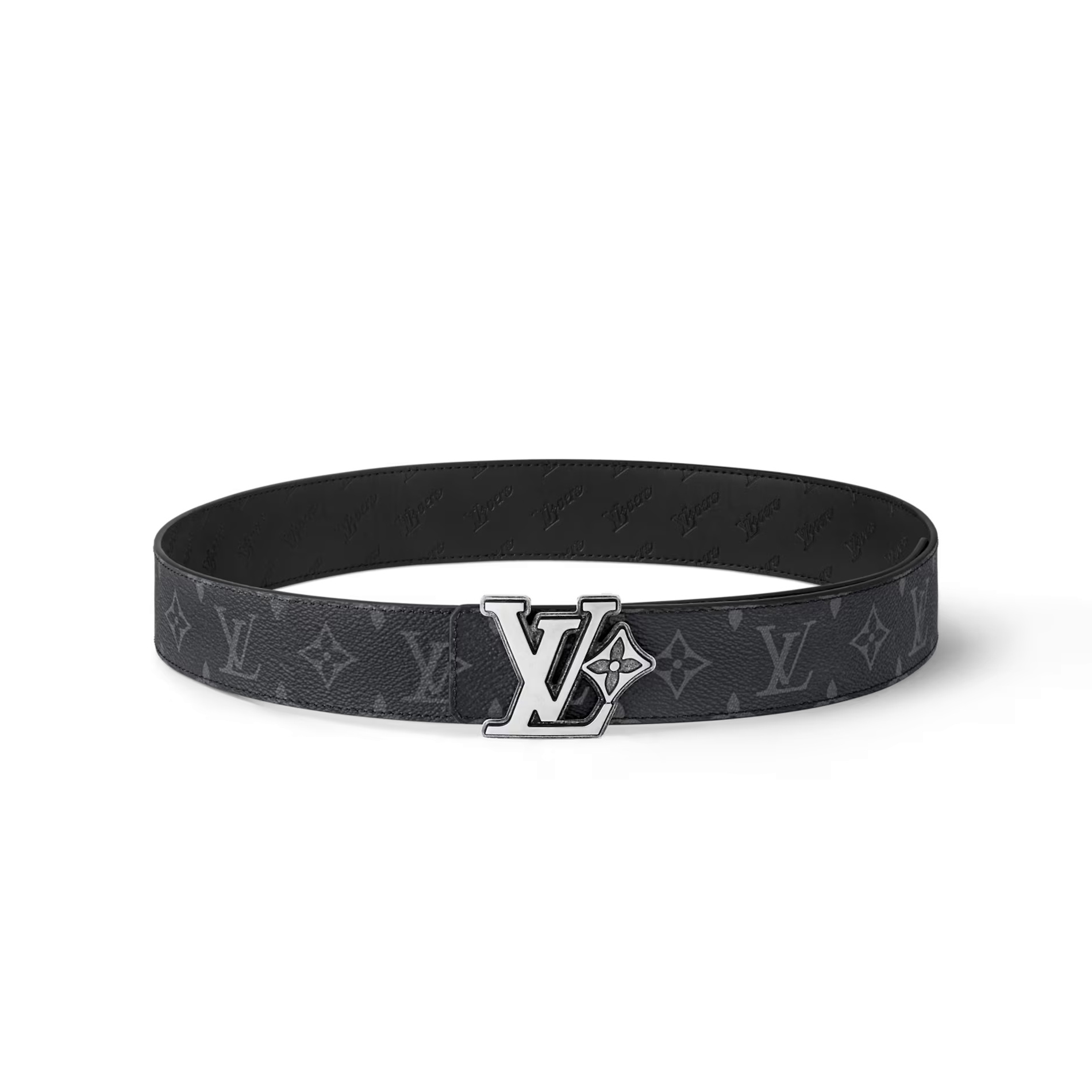 NIGO Louis Vuitton Lv Flower Men's Plain Colour Letter Print Metal Logo Buckle Leather Double Sided 40mm Belt #nigo76969