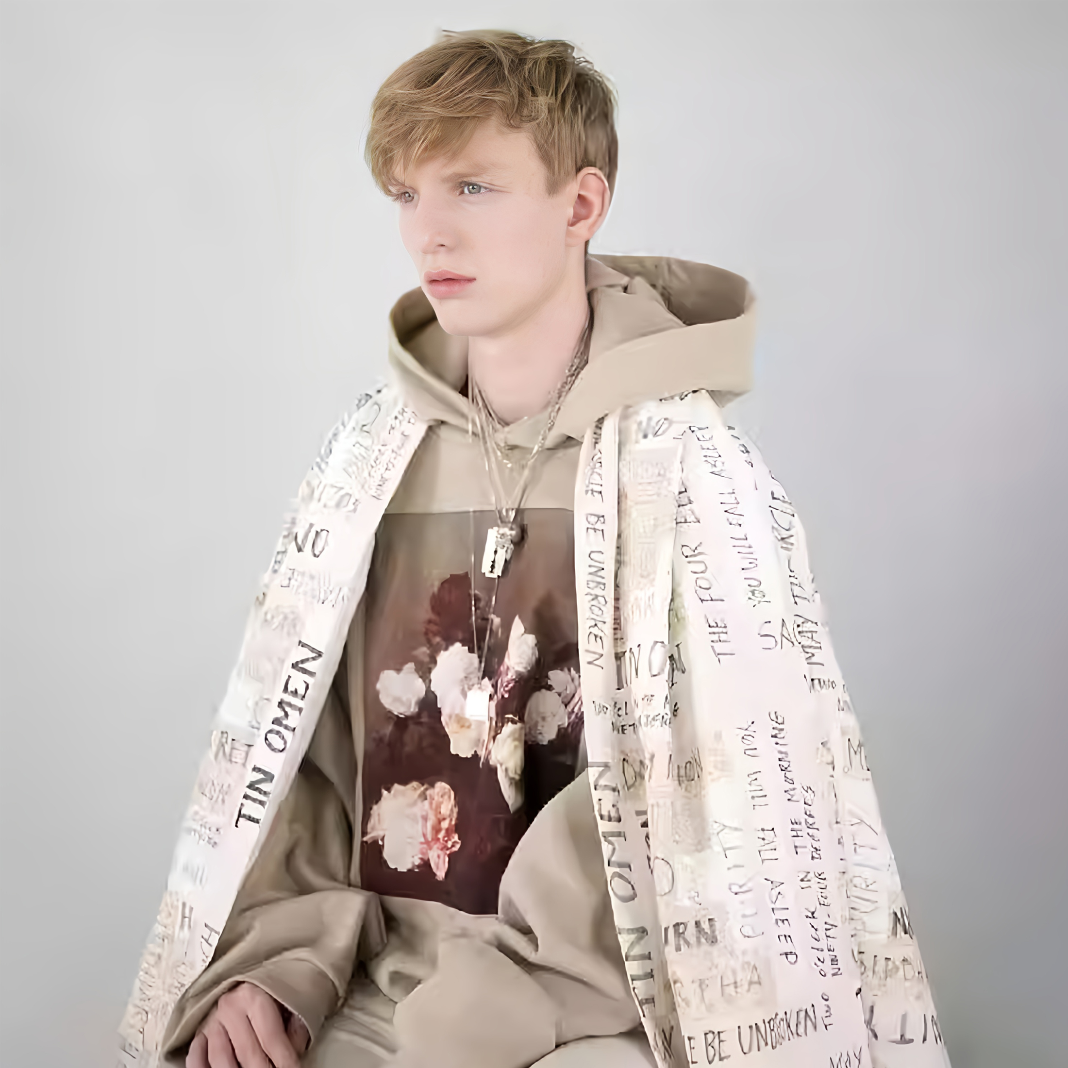 NIGO Raf Simons Rose Flower Sweatshirt Men's and Women's Spring and Autumn Pullover Hoodie High Street Trend Printed Loose Sweatshirt Jacket Ngvp #nigo1646