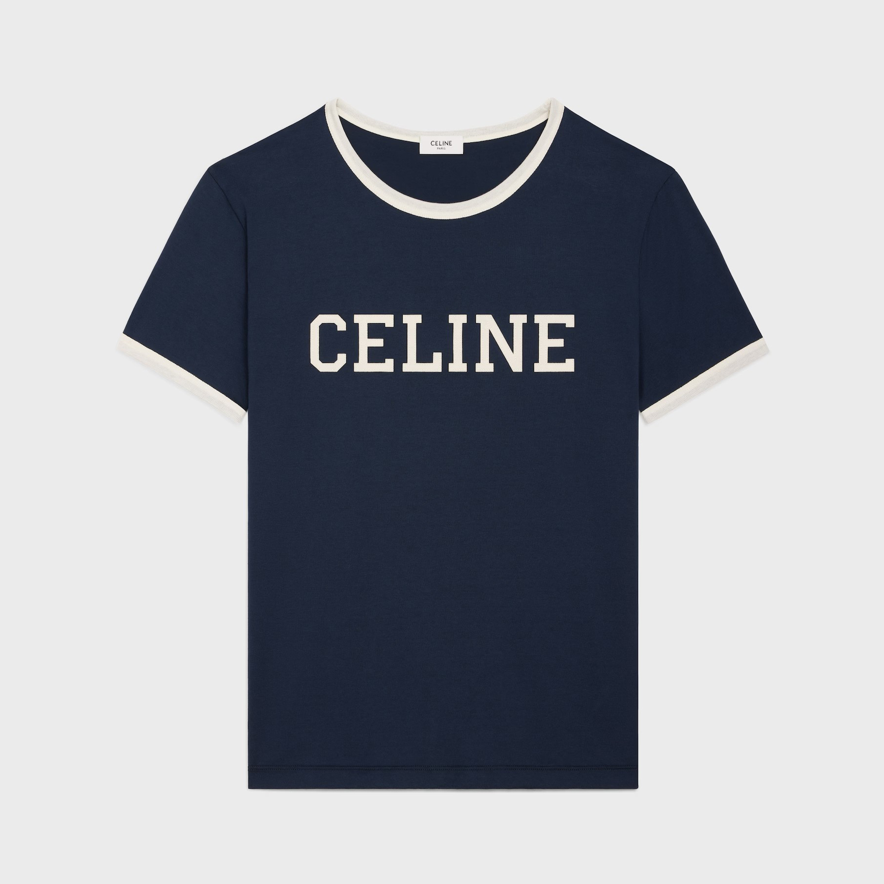 NIGO Celine Men's Logo Printed Summer Cotton Jersey Solid Color Round Neck Short Sleeve T-Shirt #nigo76964