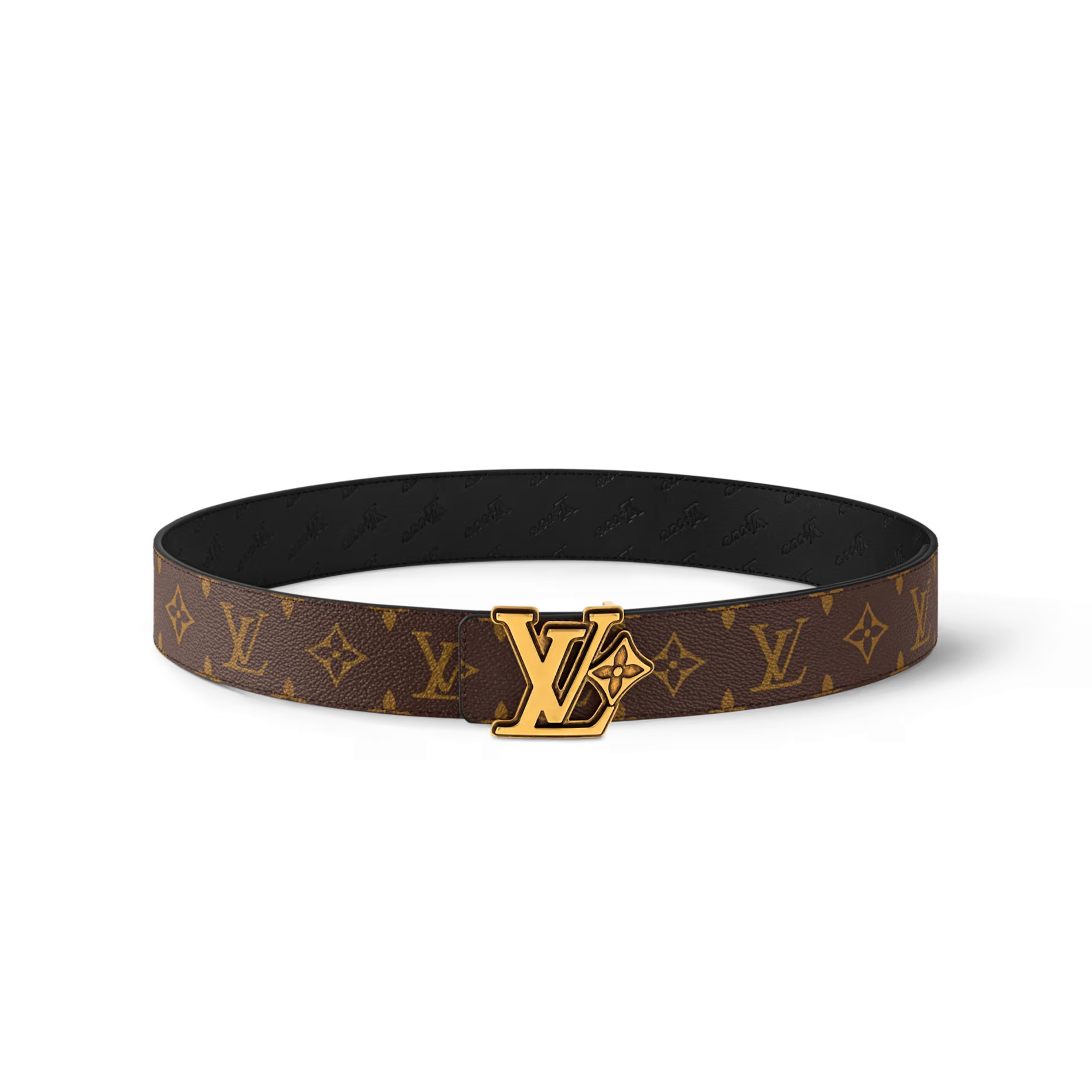 NIGO Louis Vuitton Lv Flower Men's Plain Colour Letter Print Metal Logo Buckle Leather Double Sided 40mm Belt #nigo76969