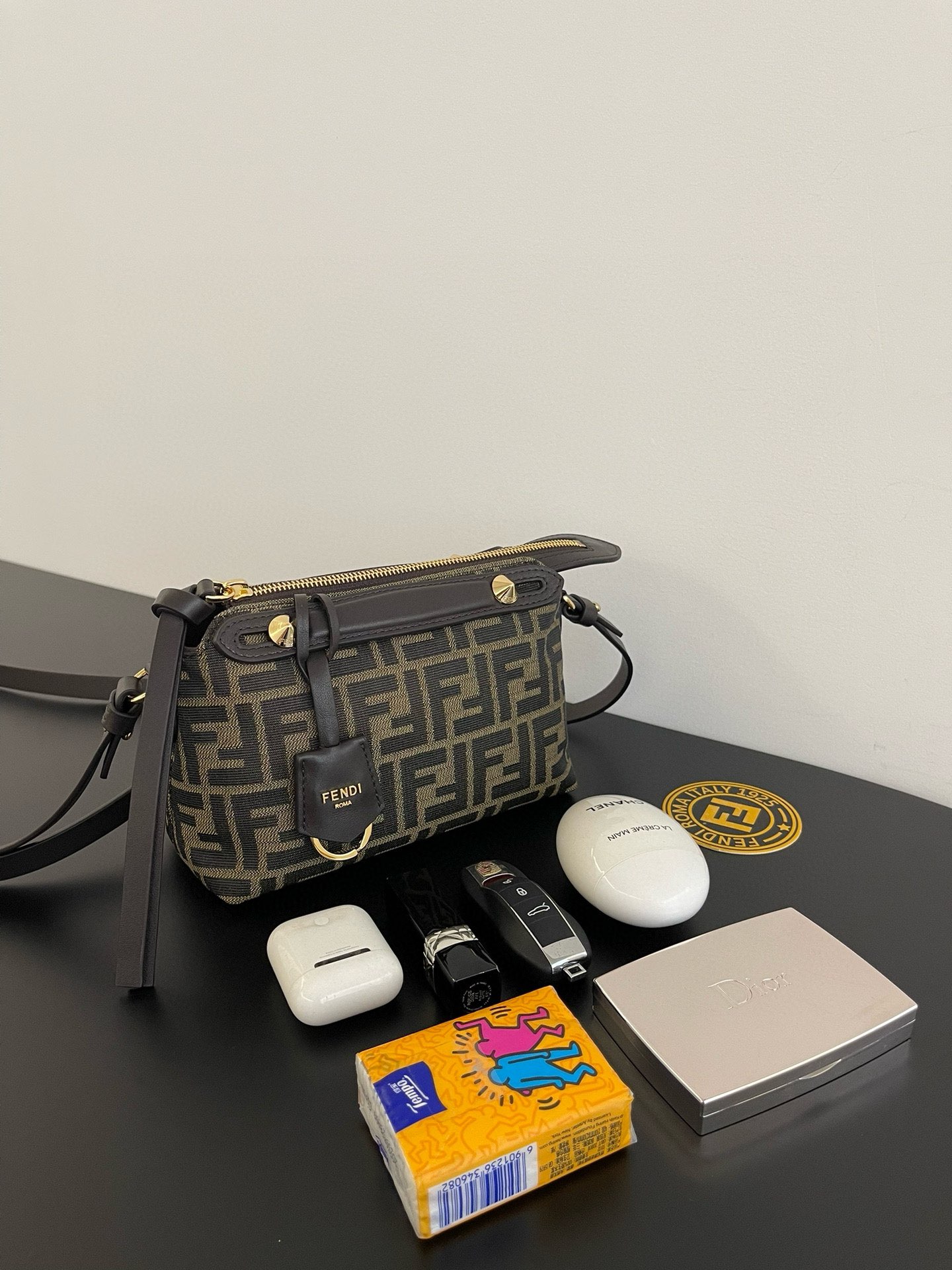 NIGO Fendi By The Way Soft Women's Adjustable Removable Shoulder Strap Solid Colour Brand Logo Cowhide Leather Single Shoulder Slanting Clutch Bag Bags #nigo76953