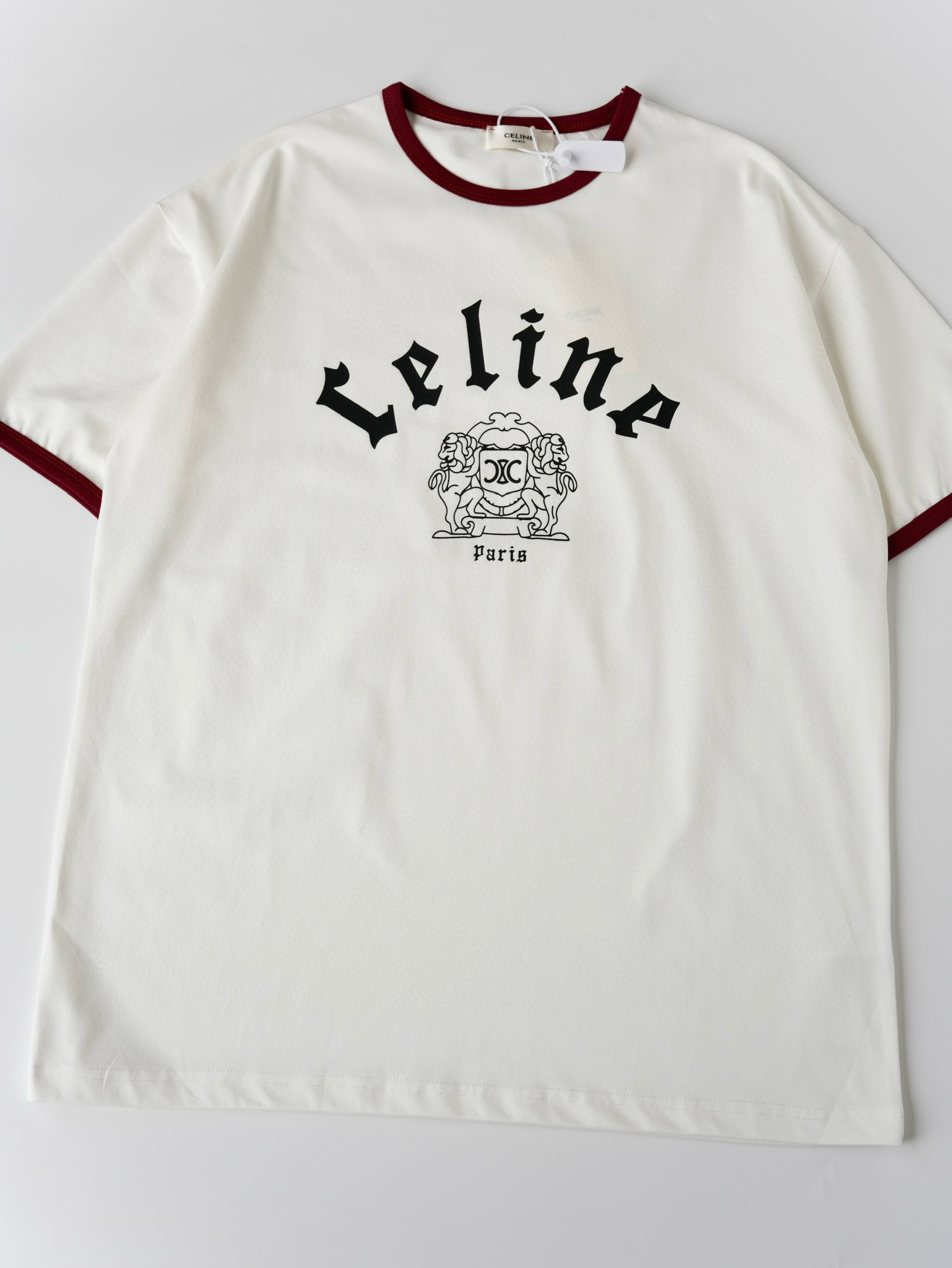 NIGO Celine Men's Logo Printed Summer Cotton Jersey Solid Color Round Neck Short Sleeve T-Shirt #nigo76963