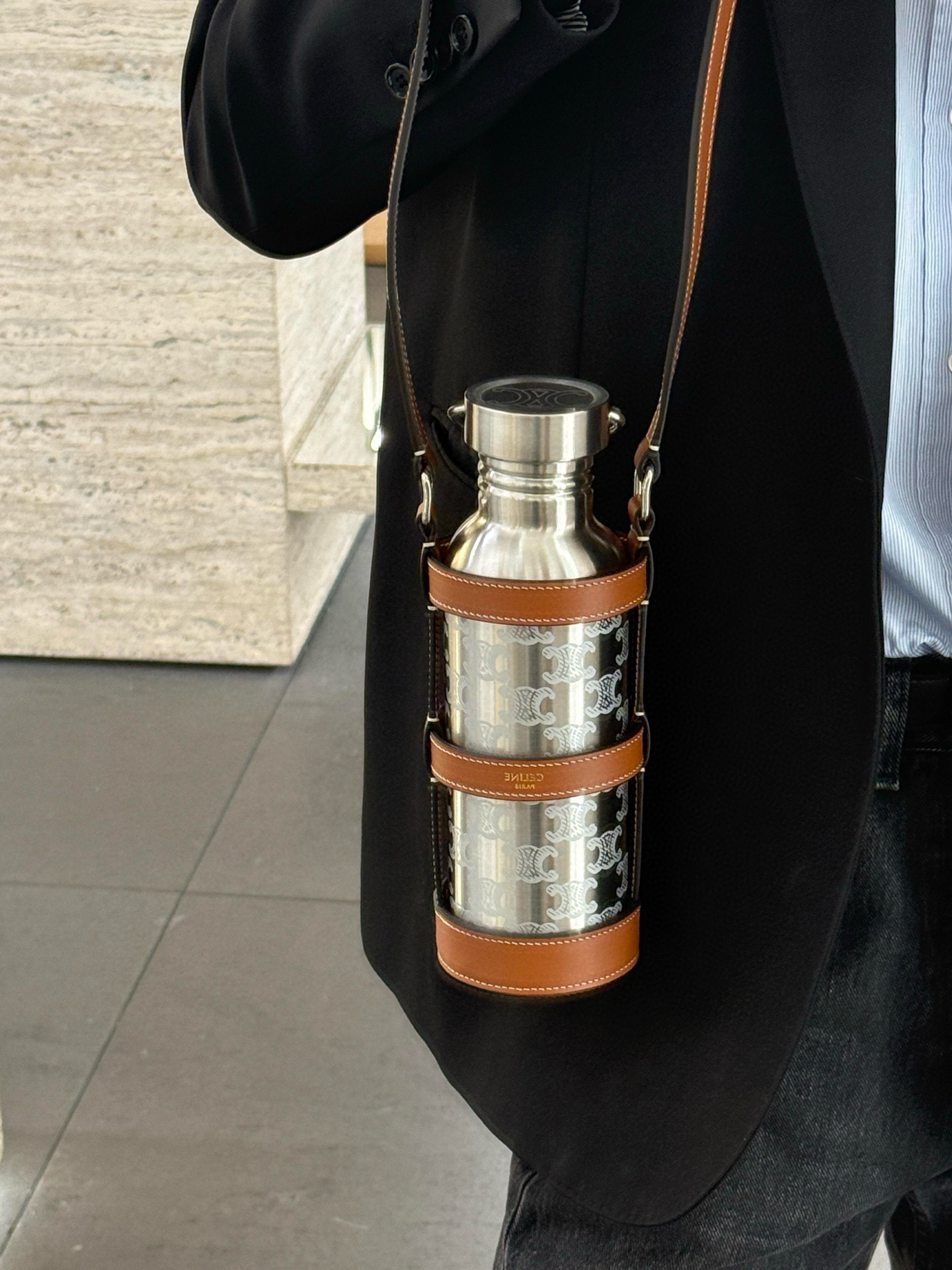 NIGO Celine Triomphe All-over Print Stainless Steel Kettle And Water Bottle #nigo76965