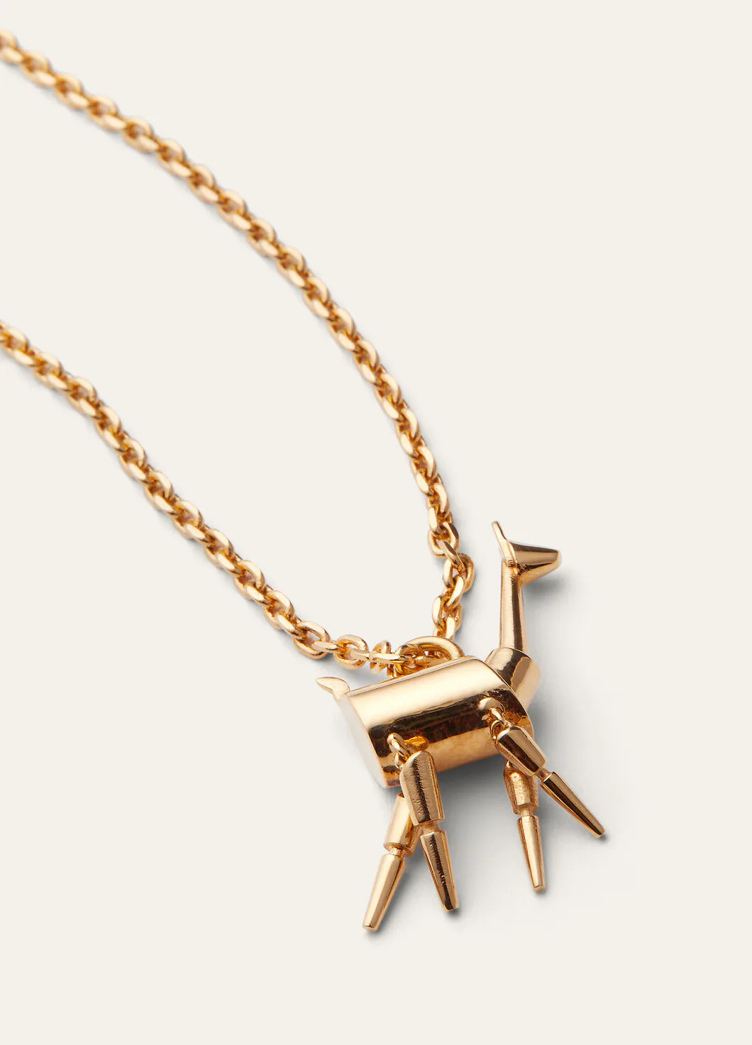NIGO Loro Piana Women's Logo Design Solid Color Fawn Mid-Length Vicuna Necklace Ngvp FAP5225 #nigo1667