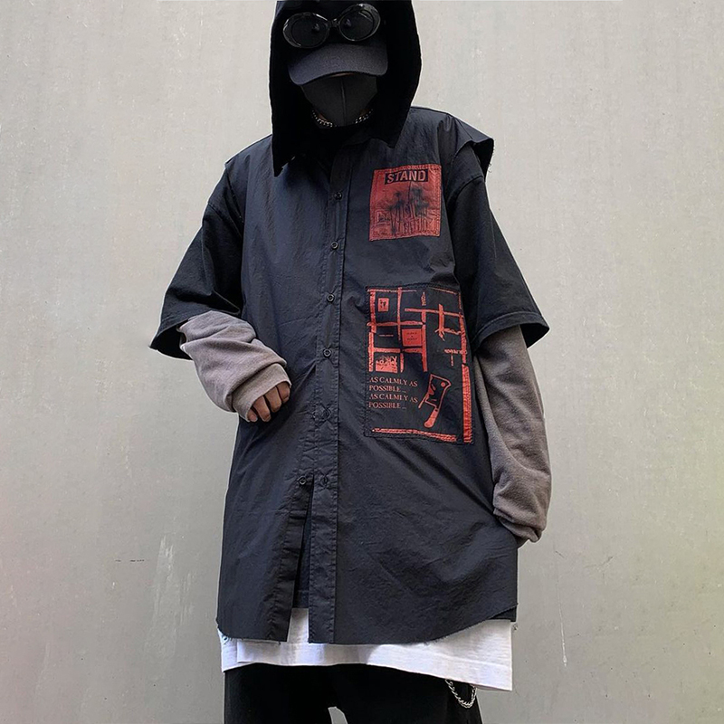 NIGO Raf Simons Men Women Printed V-neck Spring Summer Cotton Loose Hooded Sleeveless Shirt Waistcoat Vest Ngvp #nigo1673