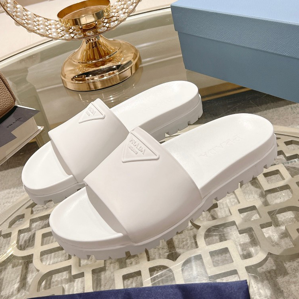 NIGO Prada Men's And Women's Summer Solid Colour Cowhide Leather Sandals And Slippers Shoes #nigo76974