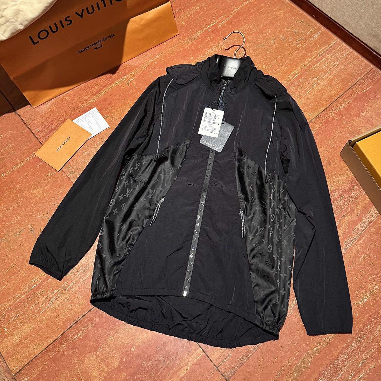 NIGO Louis Vuitton Women's Summer Solid Colour Letter Print Sun Protection Zipper Hooded Long Sleeve Sports Jacket #nigo76993