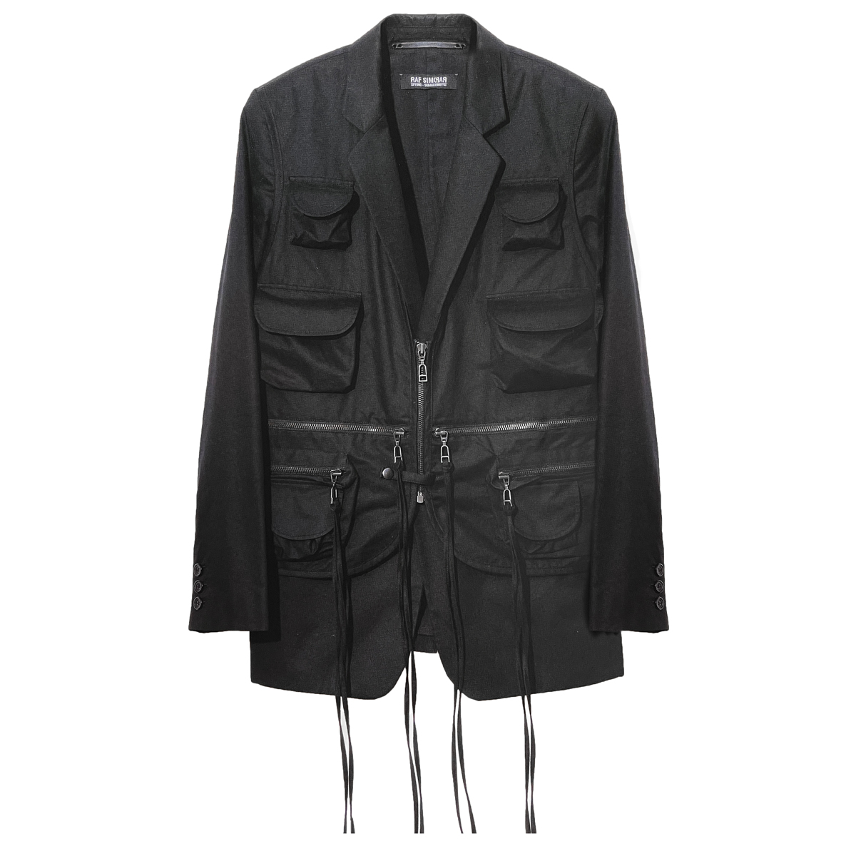 NIGO Raf Simons Men's Spring And Autumn Retro Trend Pocket Fake Two Piece Suit Jacket High Street Design Zip Jacket Ngvp #nigo1656