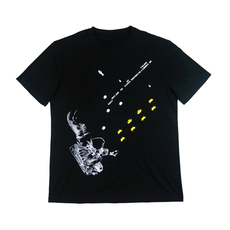 NIGO Raf Simons Men's Women's Summer Spaceman Pixel Print Loose Round Neck Short Sleeve T-Shirt Ngvp #nigo1676