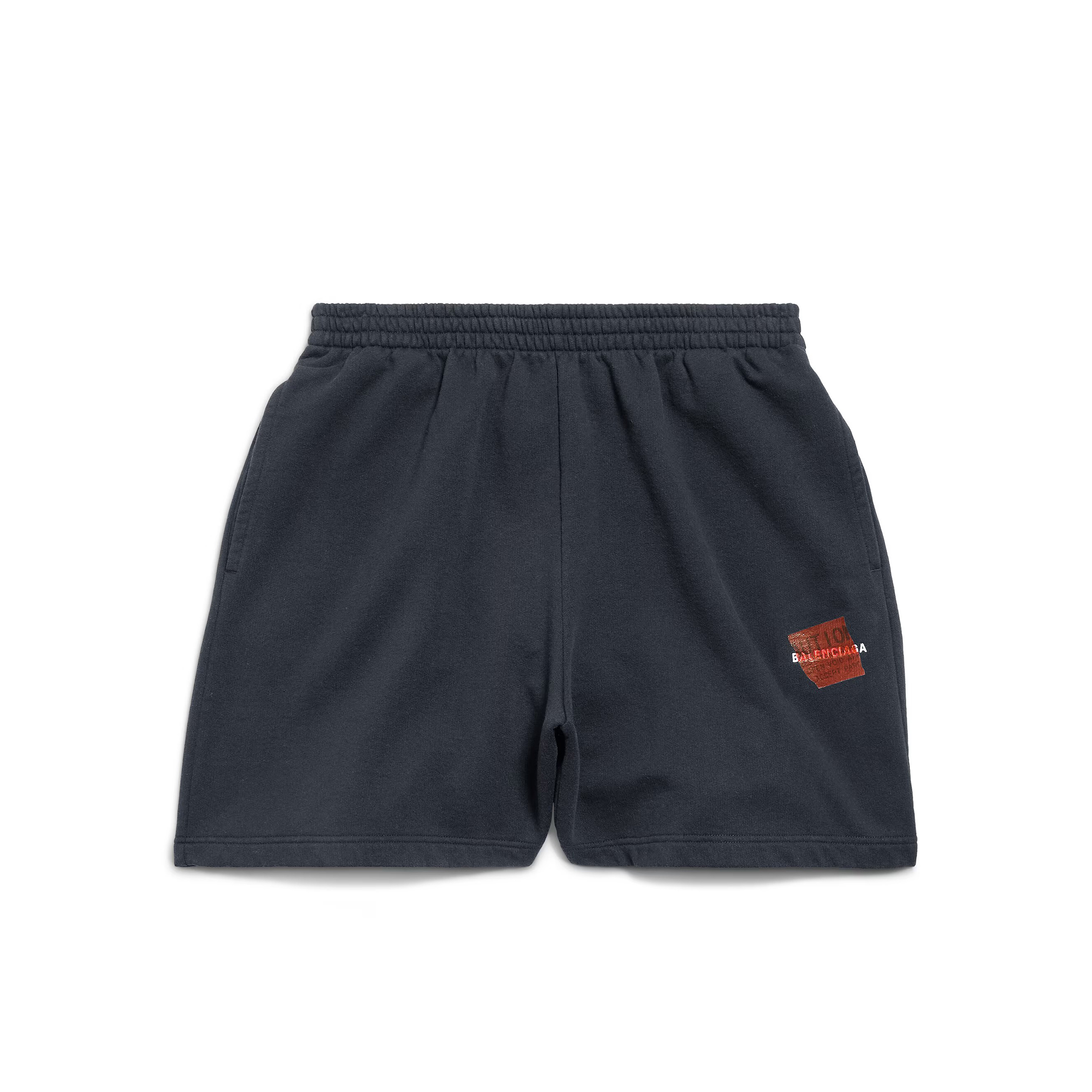 NIGO Balenciaga Men's Summer Solid Colour Tape Covered Embroidered Logo Cotton Sports Shorts #nigo77122