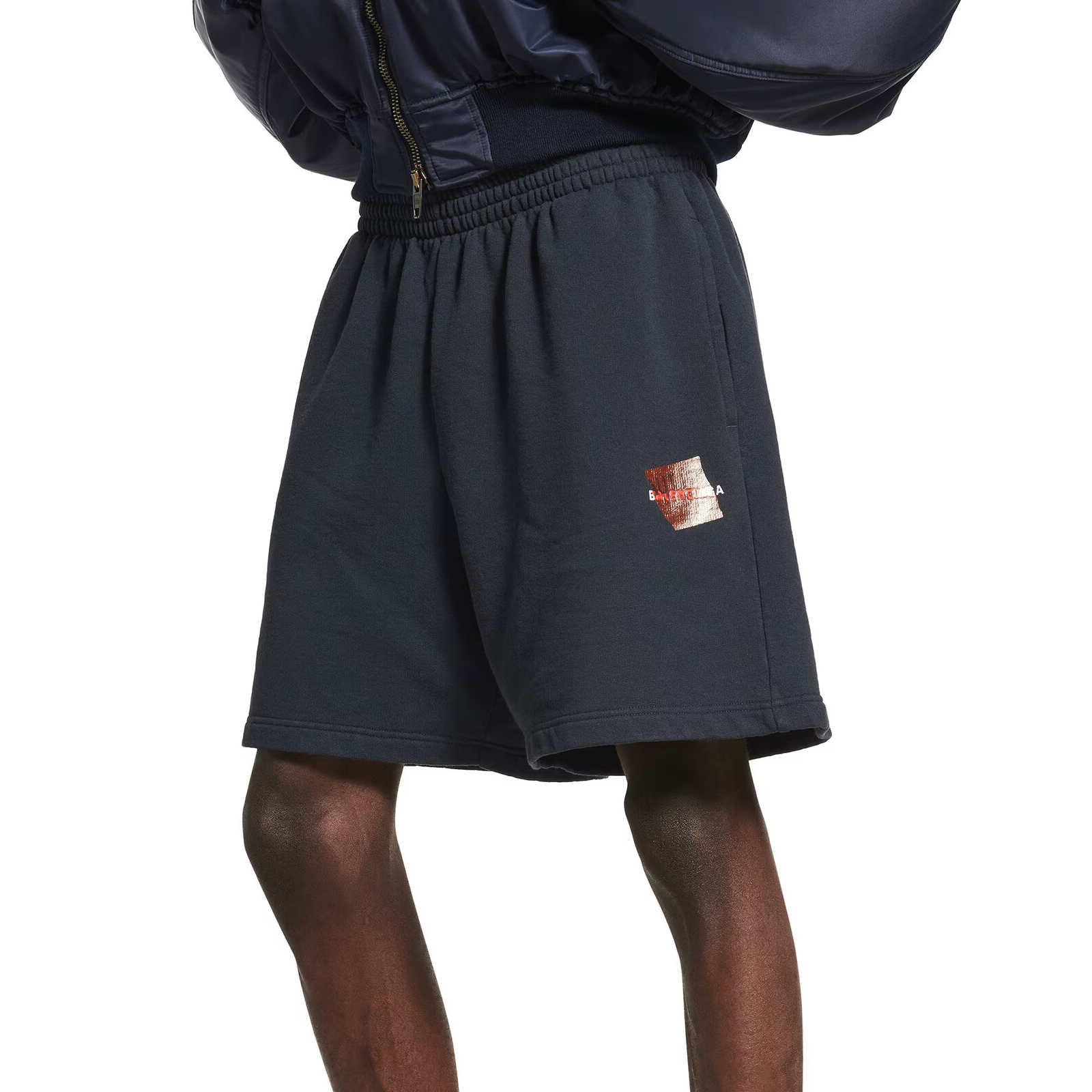 NIGO Balenciaga Men's Summer Solid Colour Tape Covered Embroidered Logo Cotton Sports Shorts #nigo77122