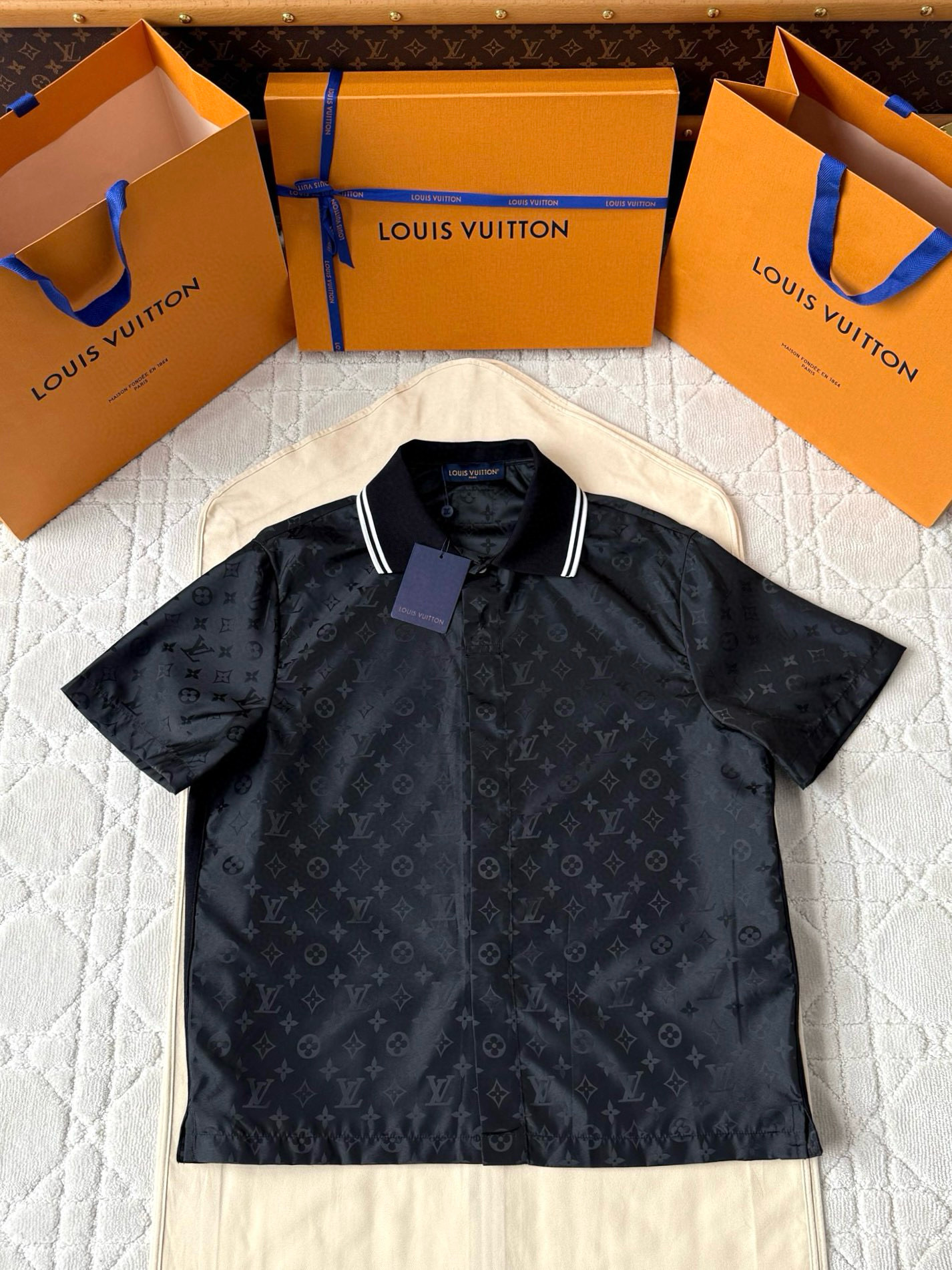 NIGO Louis Vuitton Men's Summer Letter Print Solid Color Stretch Waist Casual Shorts #nigo76376