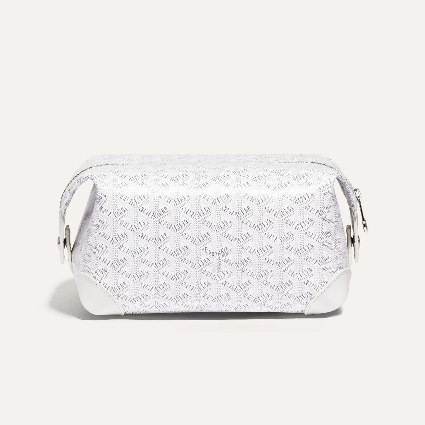 NIGO GOYARD Bowling 25 Men's and Women's Y-shaped Old-fashioned Full-print Zipper Leather Handbag Makeup Bag Bags #nigo77132