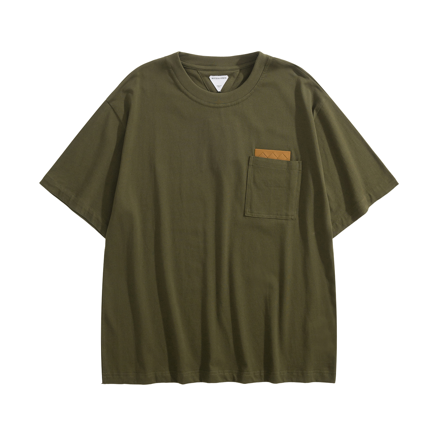 NIGO Bottega Veneta Men's Summer Solid Color Round Neck Pima Cotton Knit Short Sleeve T-Shirt Ngvp #nigo1681