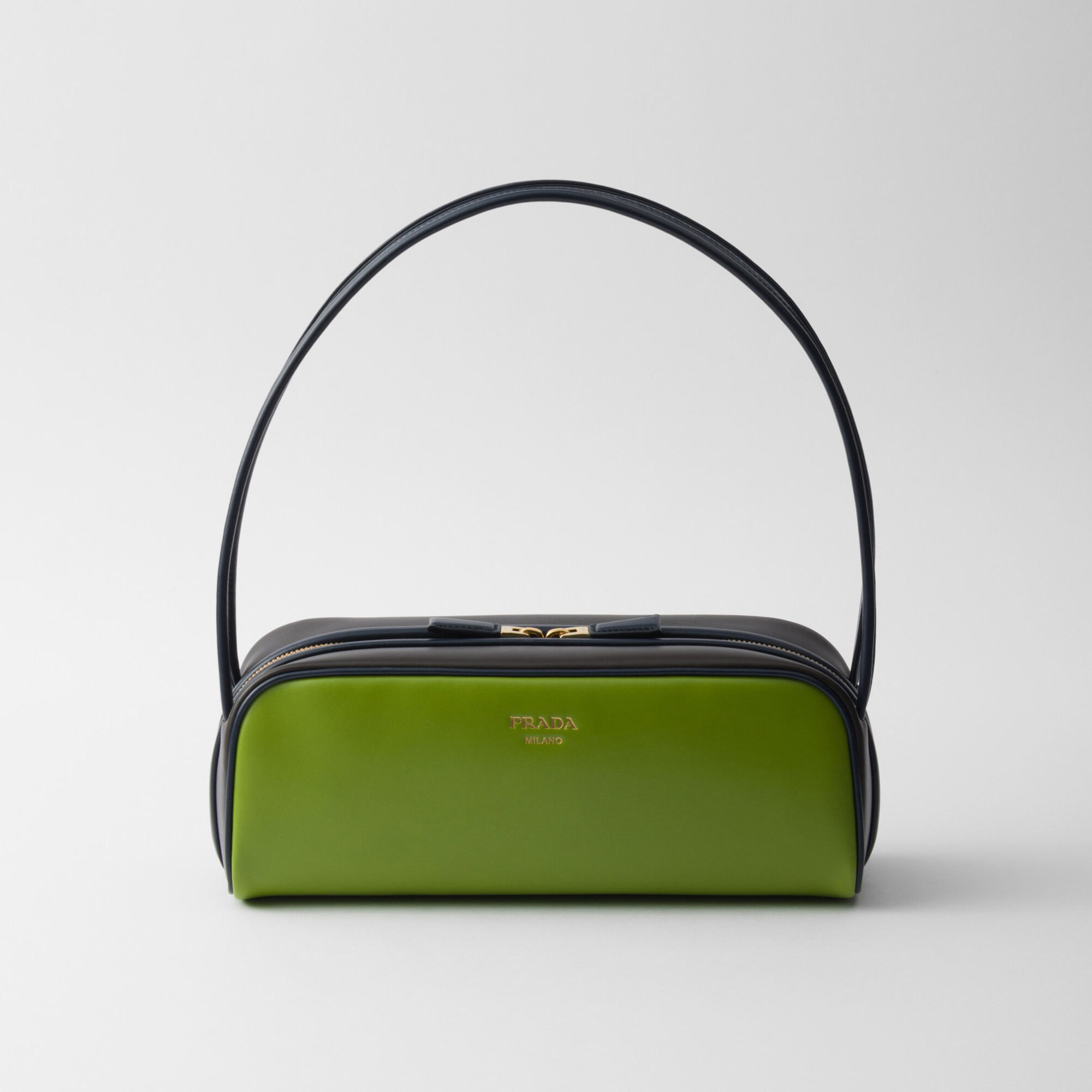 NIGO Prada Swing Women's Solid Color Letter Logo Zipper Closure Calfskin Handbag Shoulder Bag Bags #nigo77148