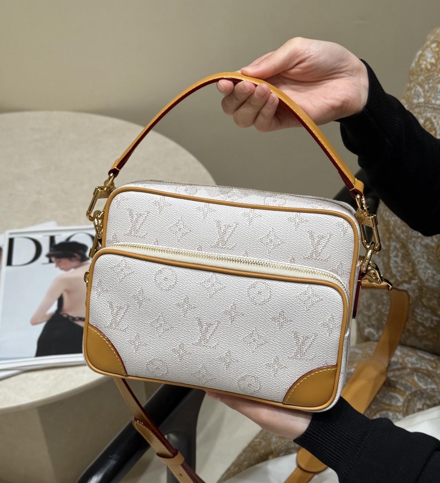 NIGO Louis Vuitton Nil Men's and Women's Logo Full Print Detachable Shoulder Strap Coated Canvas Single Shoulder Crossbody Tote Bag Bags #nigo77151