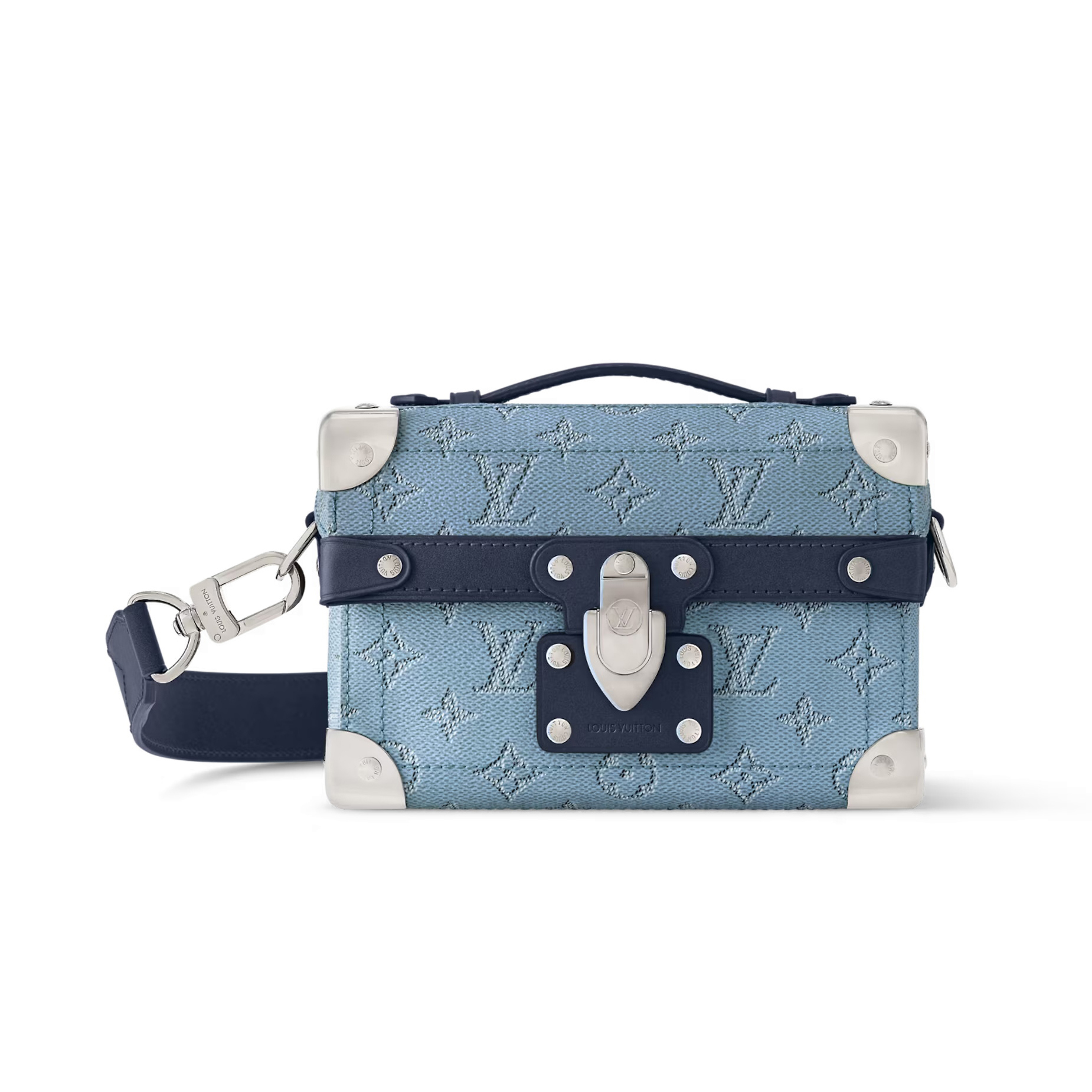 NIGO Louis Vuitton Soul Trunk Men's Detachable Shoulder Strap Solid Color Logo Full Print Coated Canvas Shoulder Bag Storage Bags #nigo77149