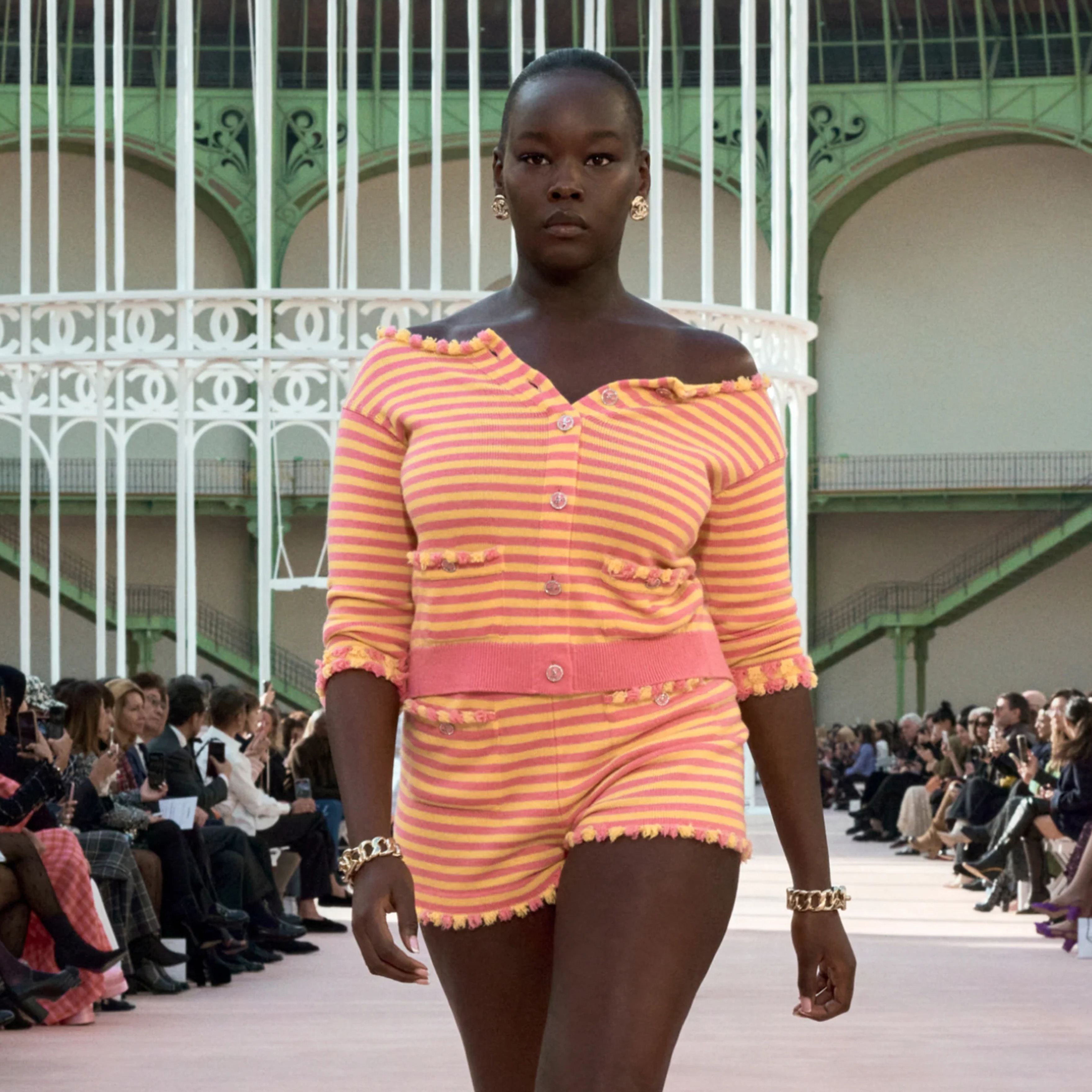 NIGO Chanel Women's Striped Button Spring Autumn Winter Cashmere Single Breasted Color Blocking Long Sleeve Cardigan Ngvp #nigo1686