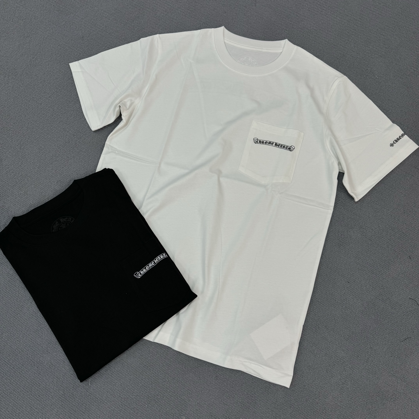 NIGO Chrome Hearts Men's Summer Solid Color Sanskrit Print Round Neck Cotton Short Sleeve T-Shirt #nigo77169