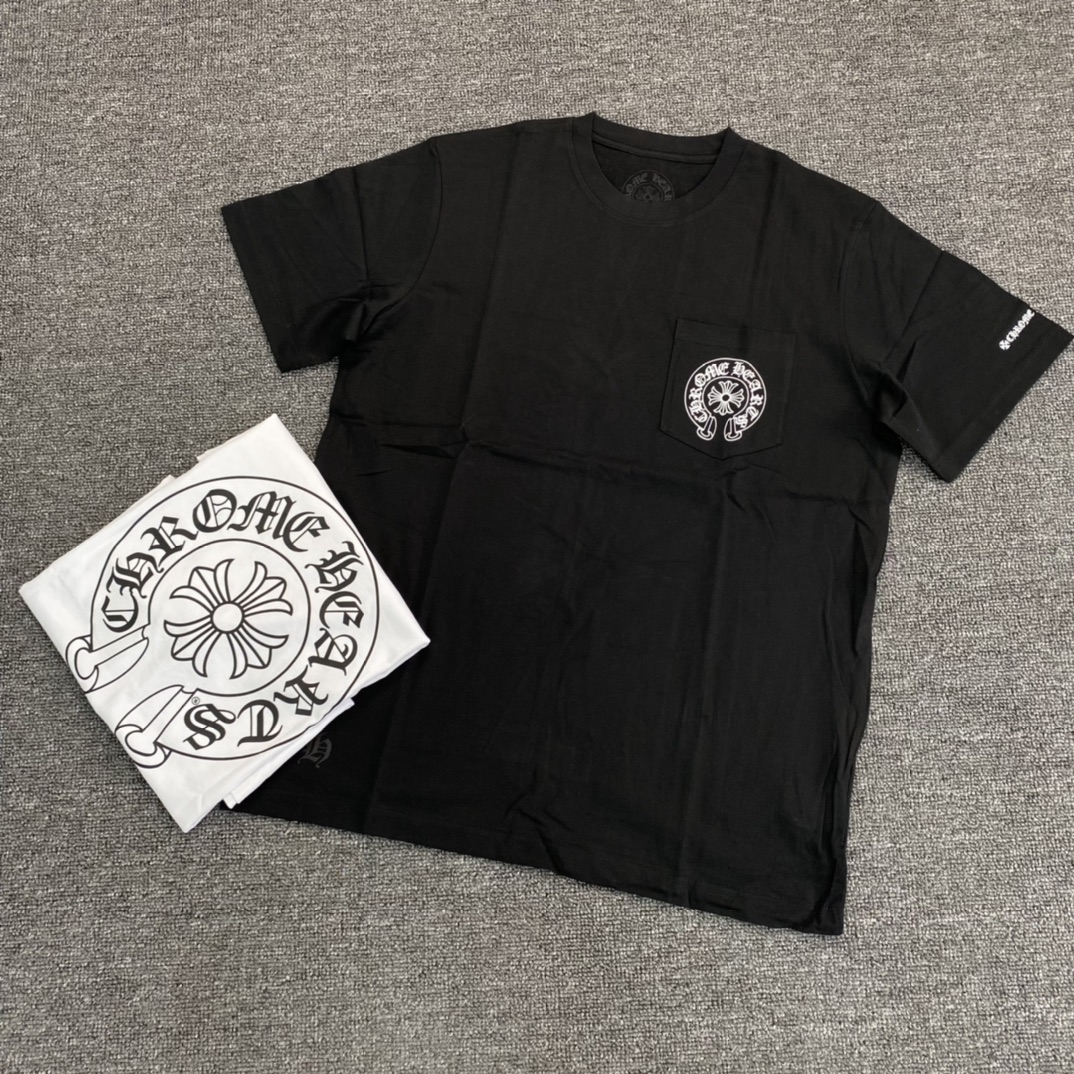 NIGO Chrome Hearts Men's Summer Solid Color Sanskrit Print Round Neck Cotton Short Sleeve T-Shirt #nigo77168