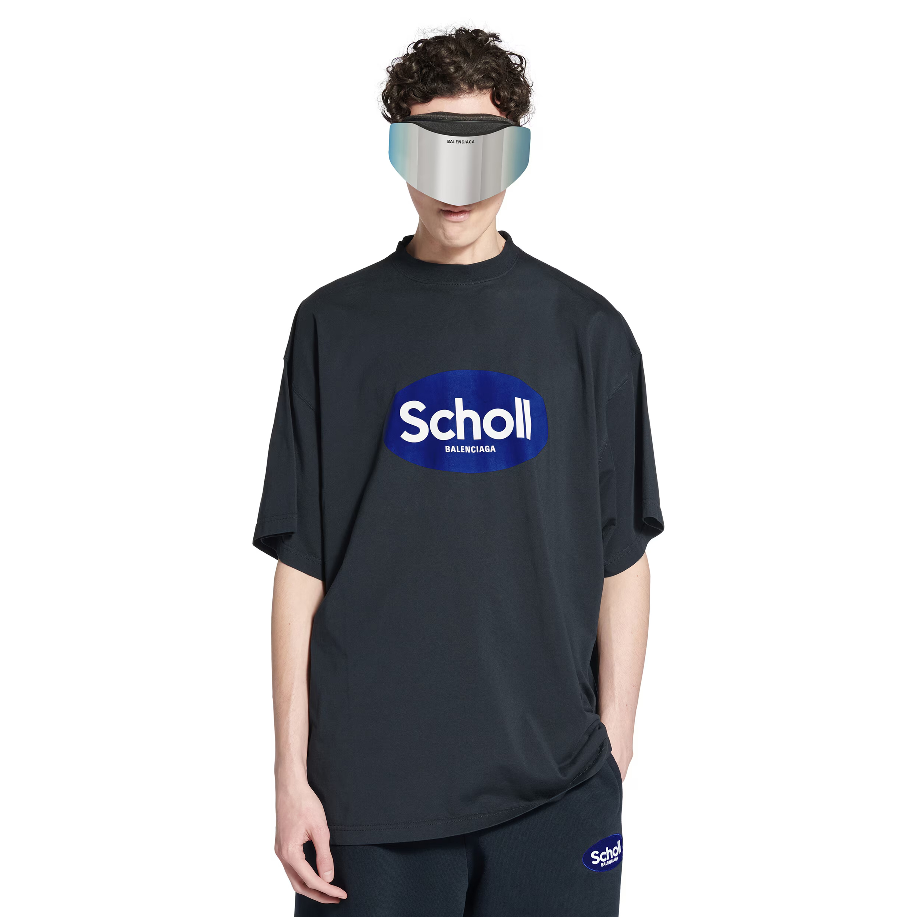 NIGO Balenciaga Men's Summer Balenciaga I SCHOLL Letter Print Oversized Round Neck Short Sleeve Solid Color T-Shirt Ngvp #nigo1689