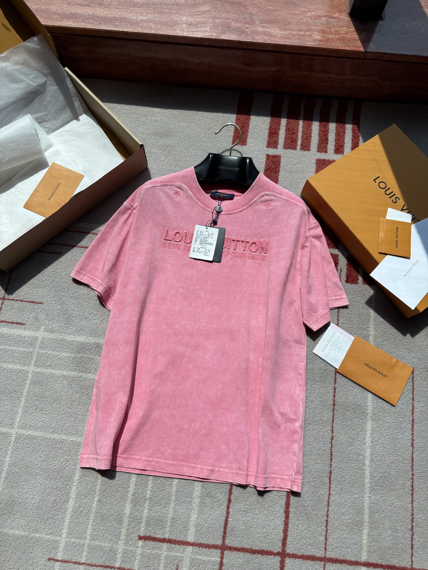 NIGO Louis Vuitton Men's And Women's Summer Solid Color Embroidered Letter Print Cotton Crew Neck Short Sleeve T-shirt #nigo77211