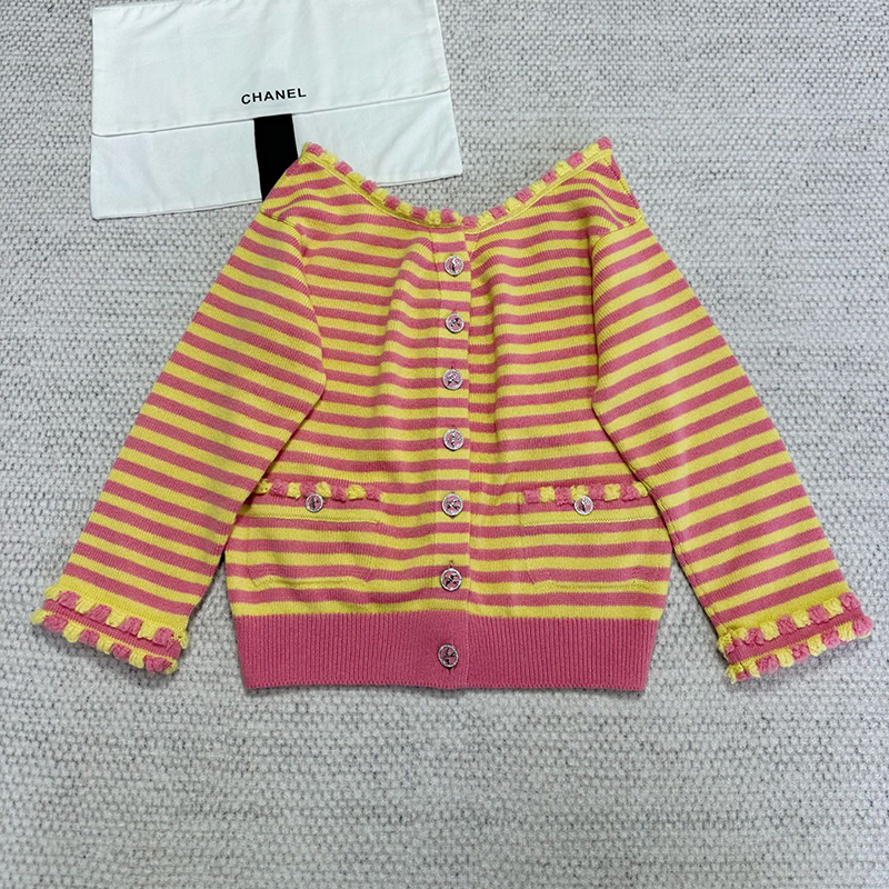 NIGO Chanel Women's Striped Button Spring Autumn Winter Cashmere Single Breasted Color Blocking Long Sleeve Cardigan Ngvp #nigo1686