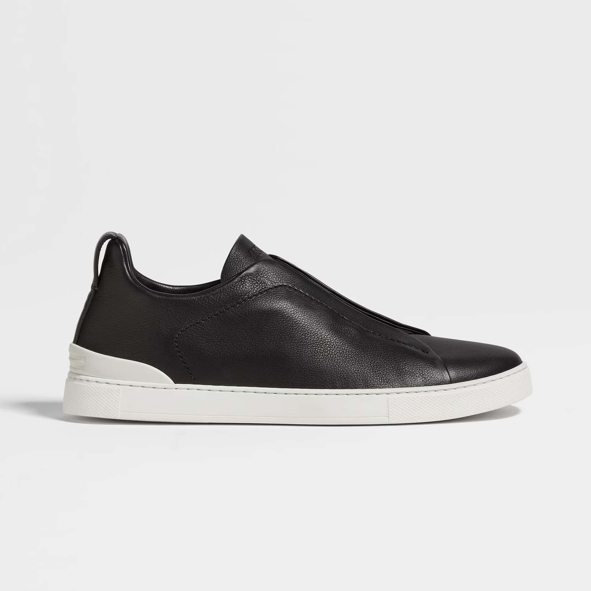 NIGO Ermenegildo Zegna Men's Solid Color Leather Fabric Simple Flat Casual Shoes #nigo77223