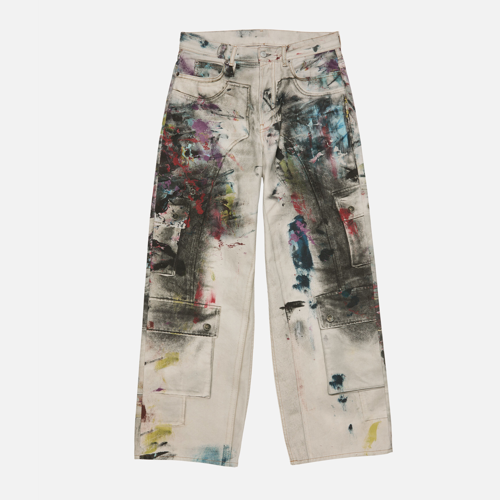 NIGO Acne Studios Men's Women's Four Seasons Old Graffiti Straight Leg Loose Fit Casual Denim Pants Ngvp #nigo1693