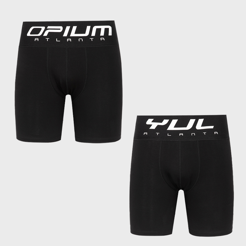 NIGO Opium Yvl Style Men's Playboicarti Webbing Cotton Elastic Breathable Long High Waisted Boxer Briefs Underpants Ngvp #nigo1696