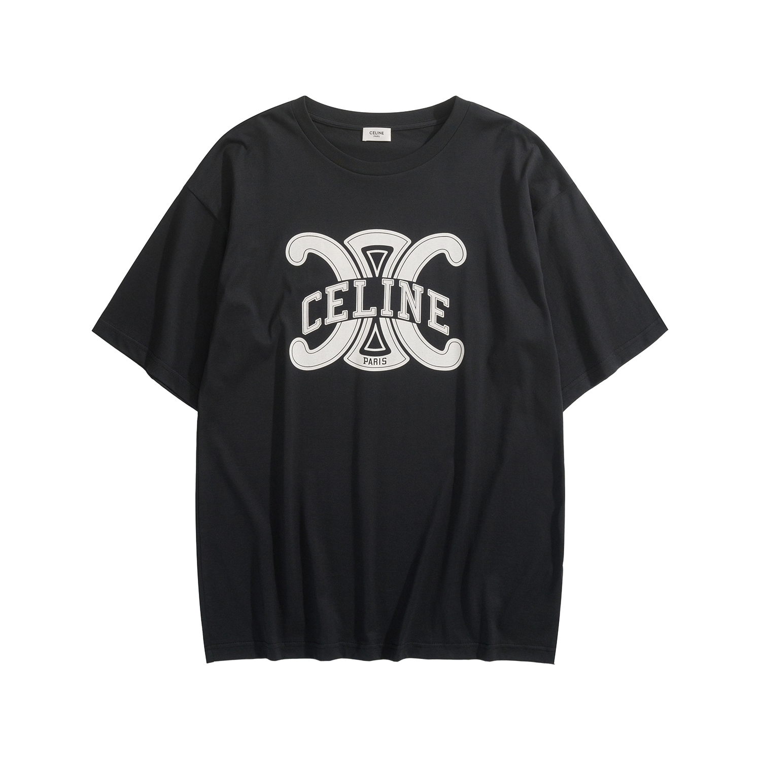 NIGO Celine Men's Logo Printed Summer Cotton Jersey Solid Color Round Neck Short Sleeve T-Shirt #nigo77248