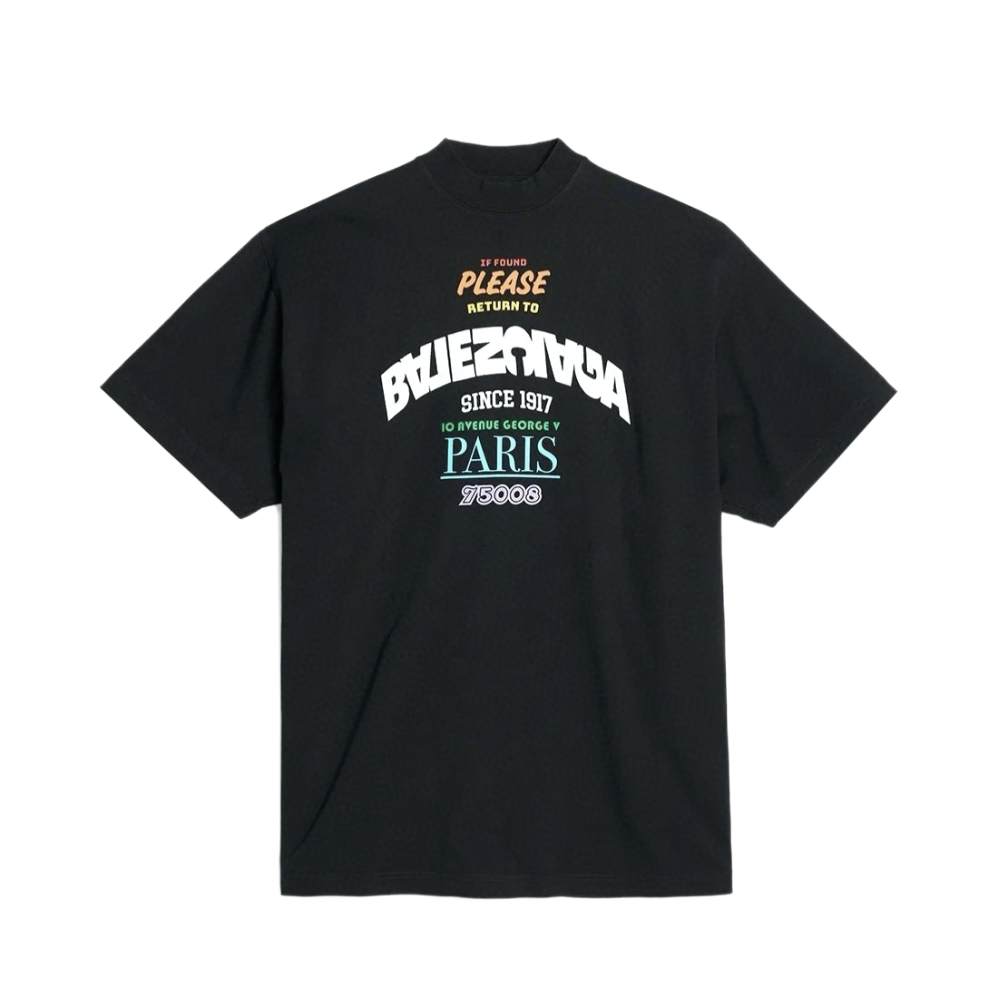 NIGO Balenciaga Men's Summer Letter Print Round Neck Cotton Short Sleeve T-Shirt #nigo77246