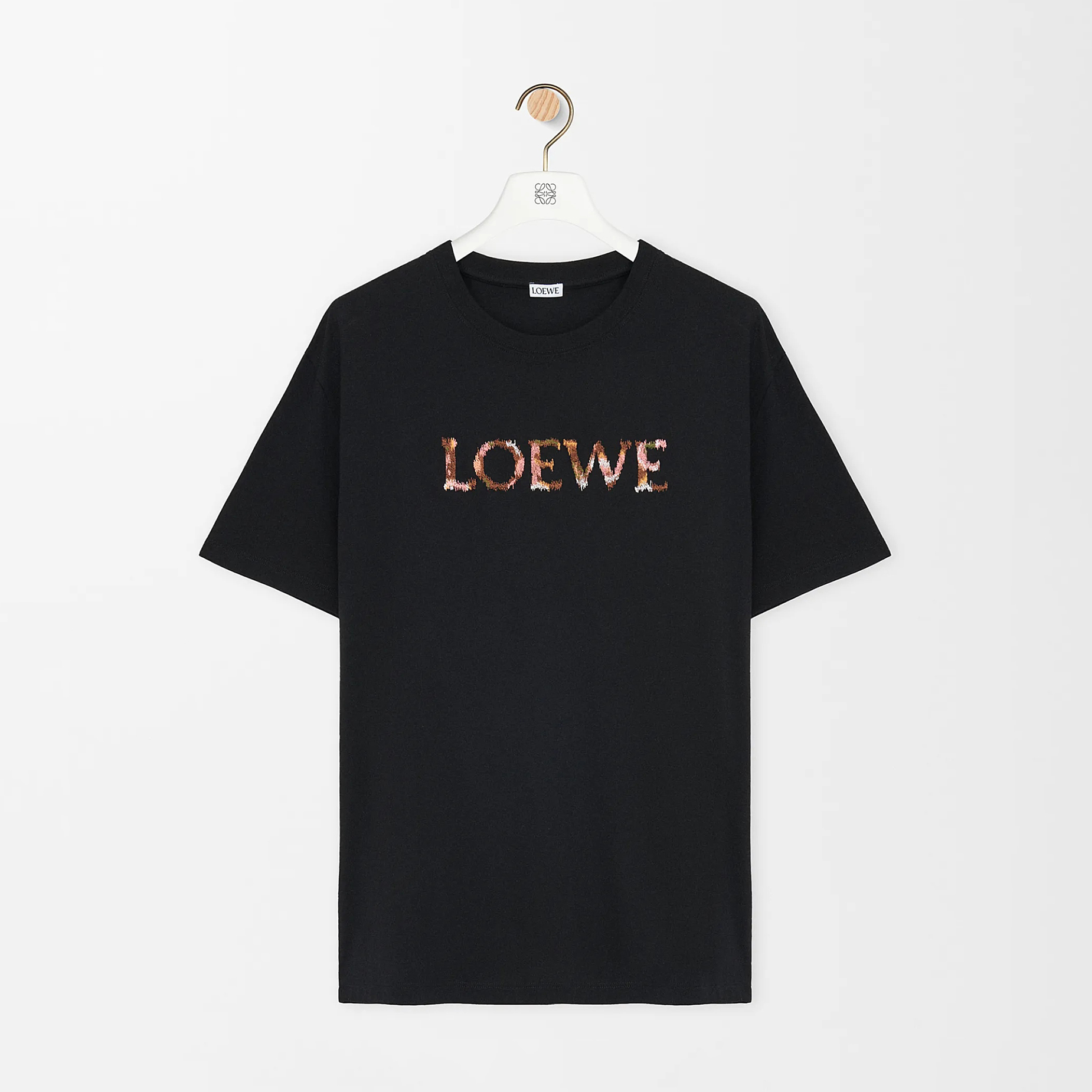 NIGO Loewe Men's And Women's Summer Embroidered Letter Print Round Neck Cotton Short Sleeved T-shirt #nigo77249
