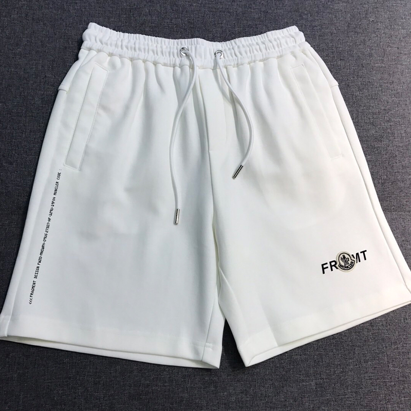 NIGO Moncler Men's Summer Solid Color Logo Print Drawstring Elastic Waist Shorts #nigo77273