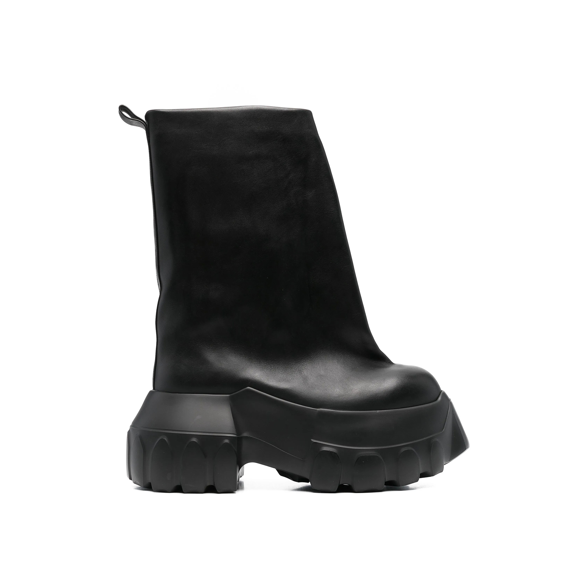 NIGO Rick Owens Men's And Women's Solid Color Thick Soled Round Toe Cowhide High Top Boots Shoes #nigo77262