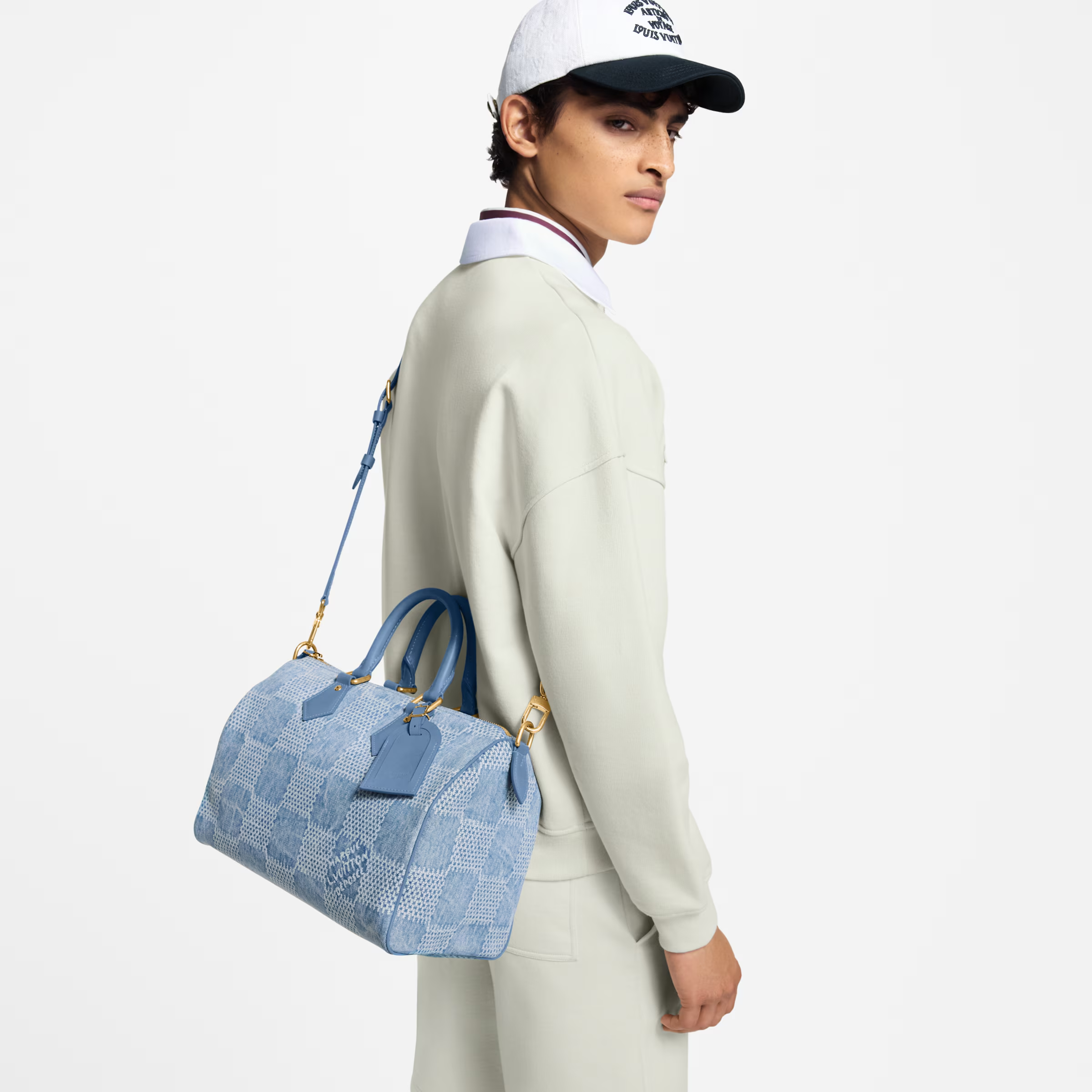 NIGO Louis Vuitton Speedy 30 Bandoulière Handbag Men's Women's Handbag Crossbody Canvas Leather Bag Fashion Luxury Bags N00203 #nigo77279