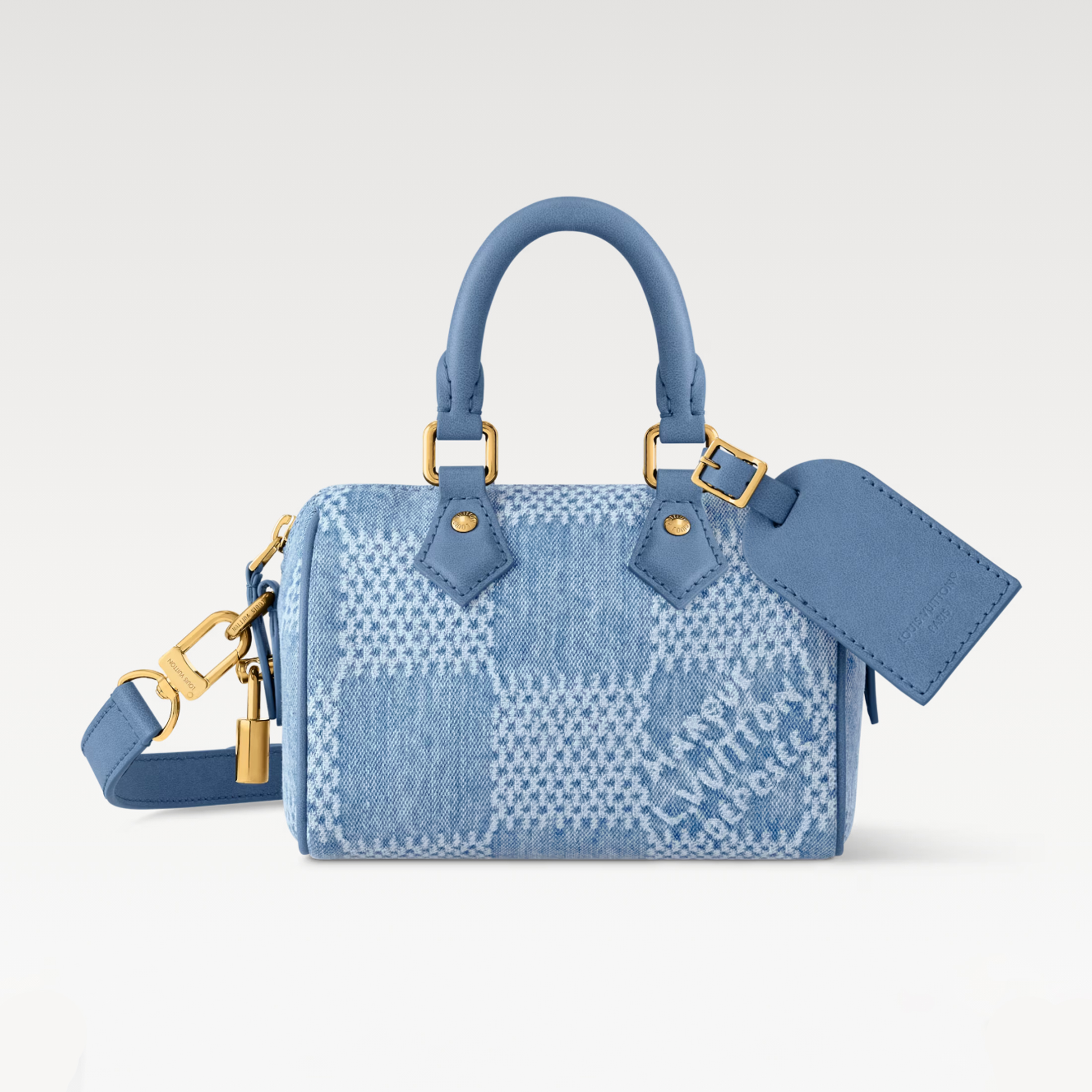 NIGO Louis Vuitton Speedy 18 Bandoulière Handbag Men's Women's Denim Bag Mini Handbags Fashion Luxury Temperament Bags N00208  #nigo77281