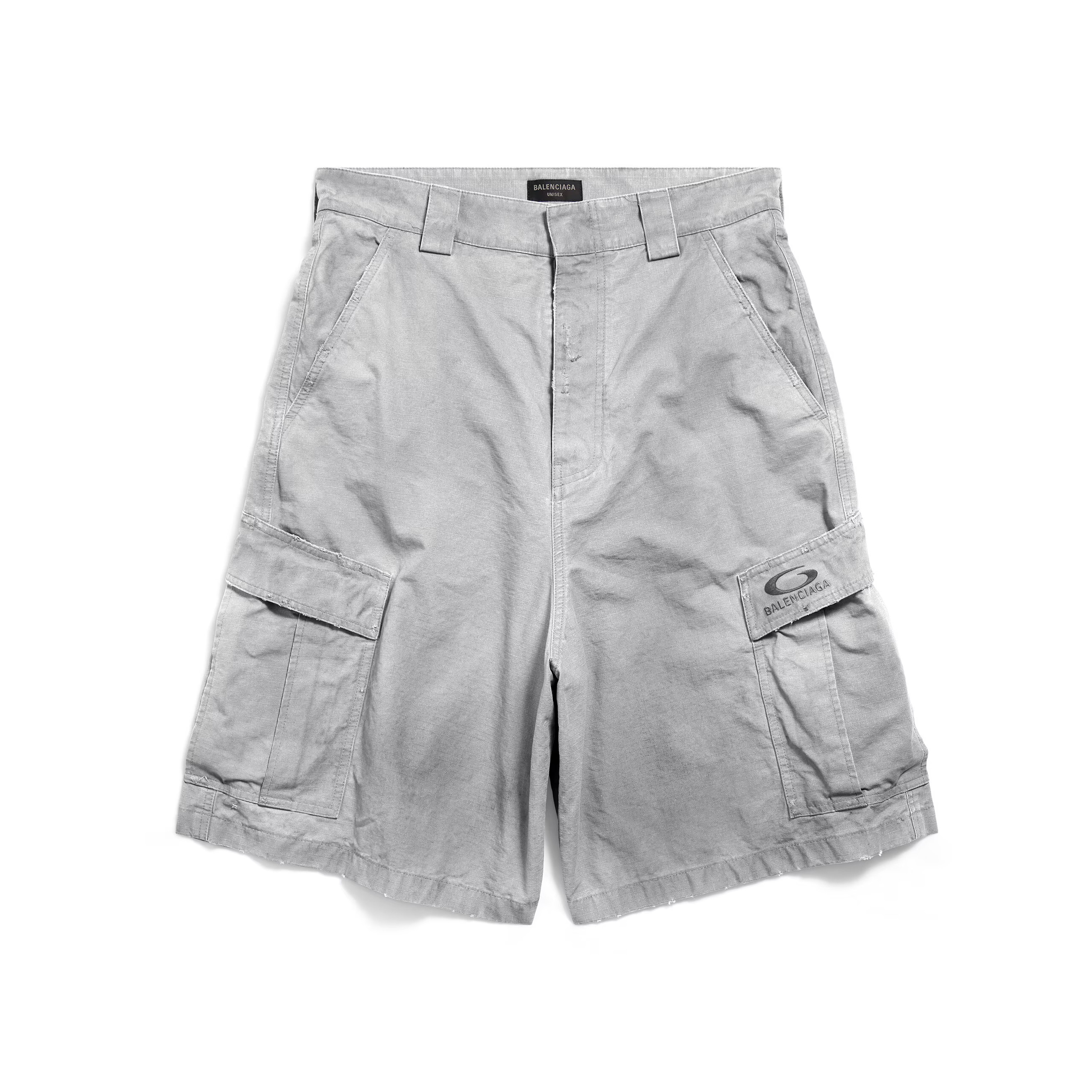 NIGO Balenciaga Men's Summer Do-Over Multi-Pocket High Street Solid Color Loose Cotton Work Shorts #nigo77274