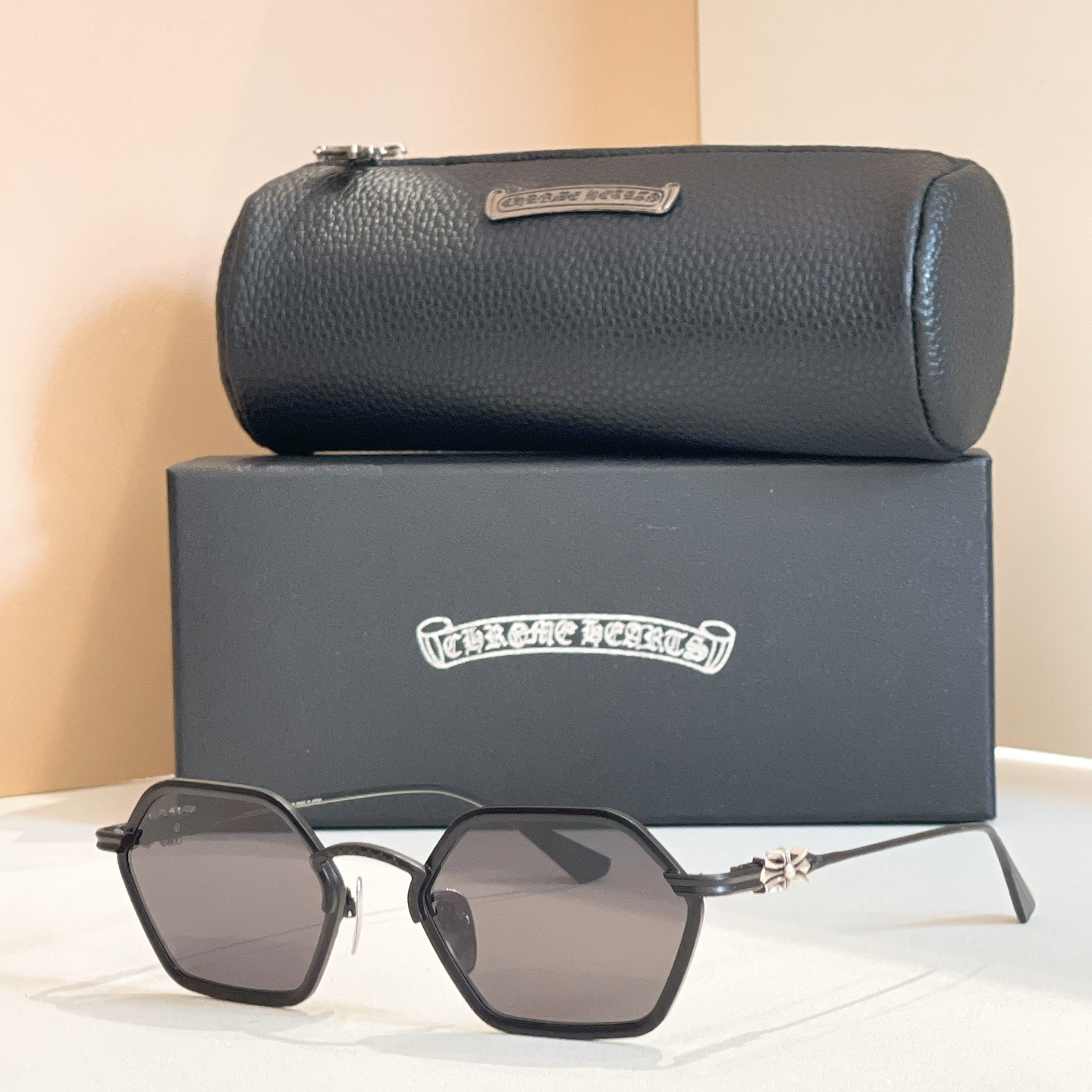 NIGO Chrome Hearts Men's Women's Solid Color With Engraved Temple Design Irregular Shape Sunglasses Eyeglasses Glasses #nigo77312