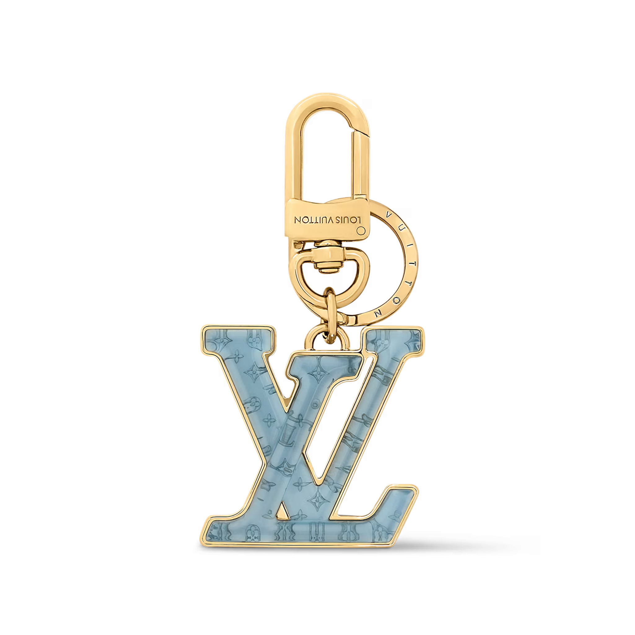 NIGO Louis Vuitton LV Gloss Women's Logo Shaped Golden Key Chain Bag Accessory #nigo77298