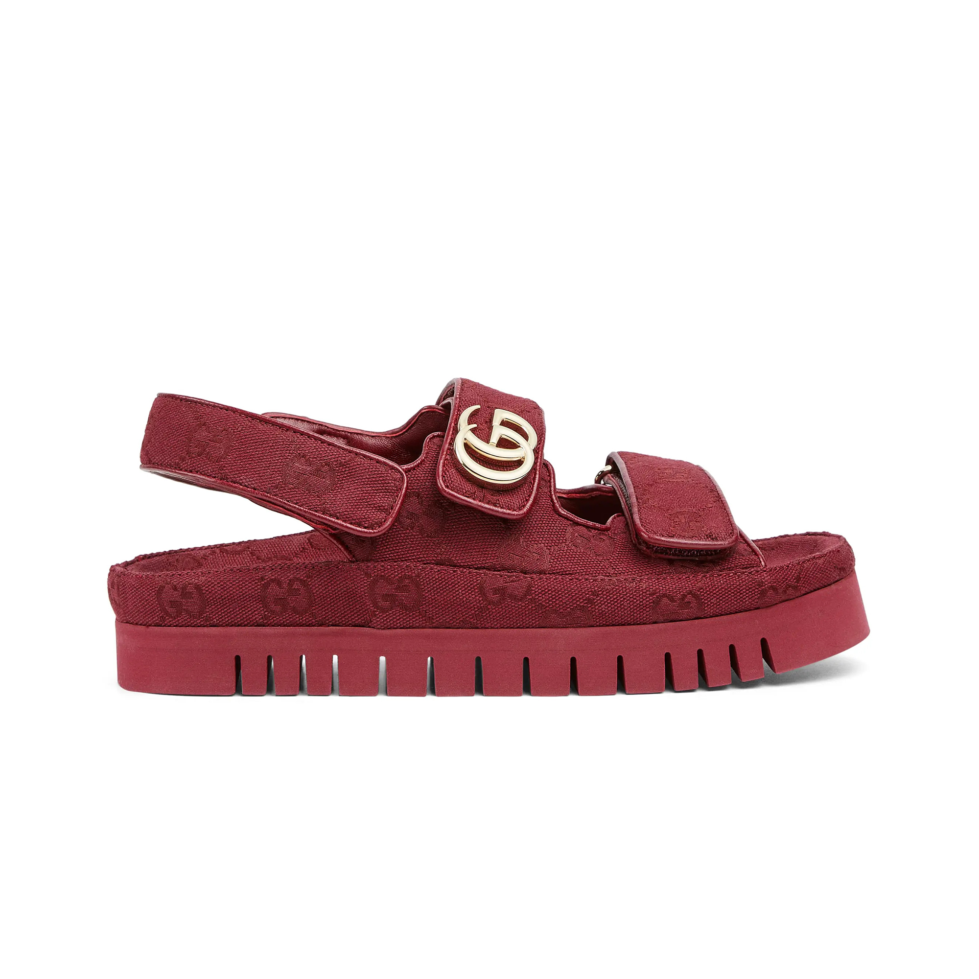 NIGO Gucci Women's Summer Solid Color Canvas Round Toe Velcro Sandals Shoes #nigo77322