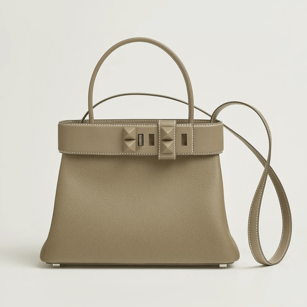 NIGO Hermes Women's Medor Lock Closure Togo Cowhide Handbag Solid Color Shoulder Crossbody Bag Bags H085055CKAB Ngvp #nigo1771