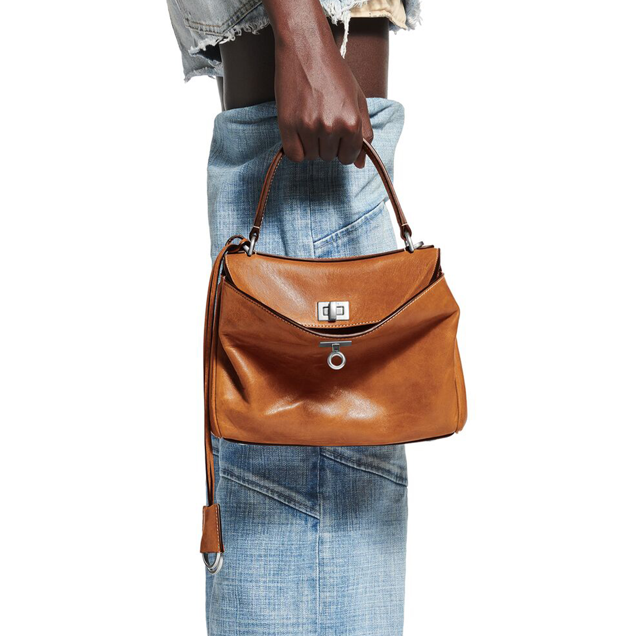 NIGO Balenciaga Rodeo Mini Handbag Tan Clutch Bag Spring Summer Women's Fashion Luxury Leather Bags Bag 7954562ABP72753 #nigo81249