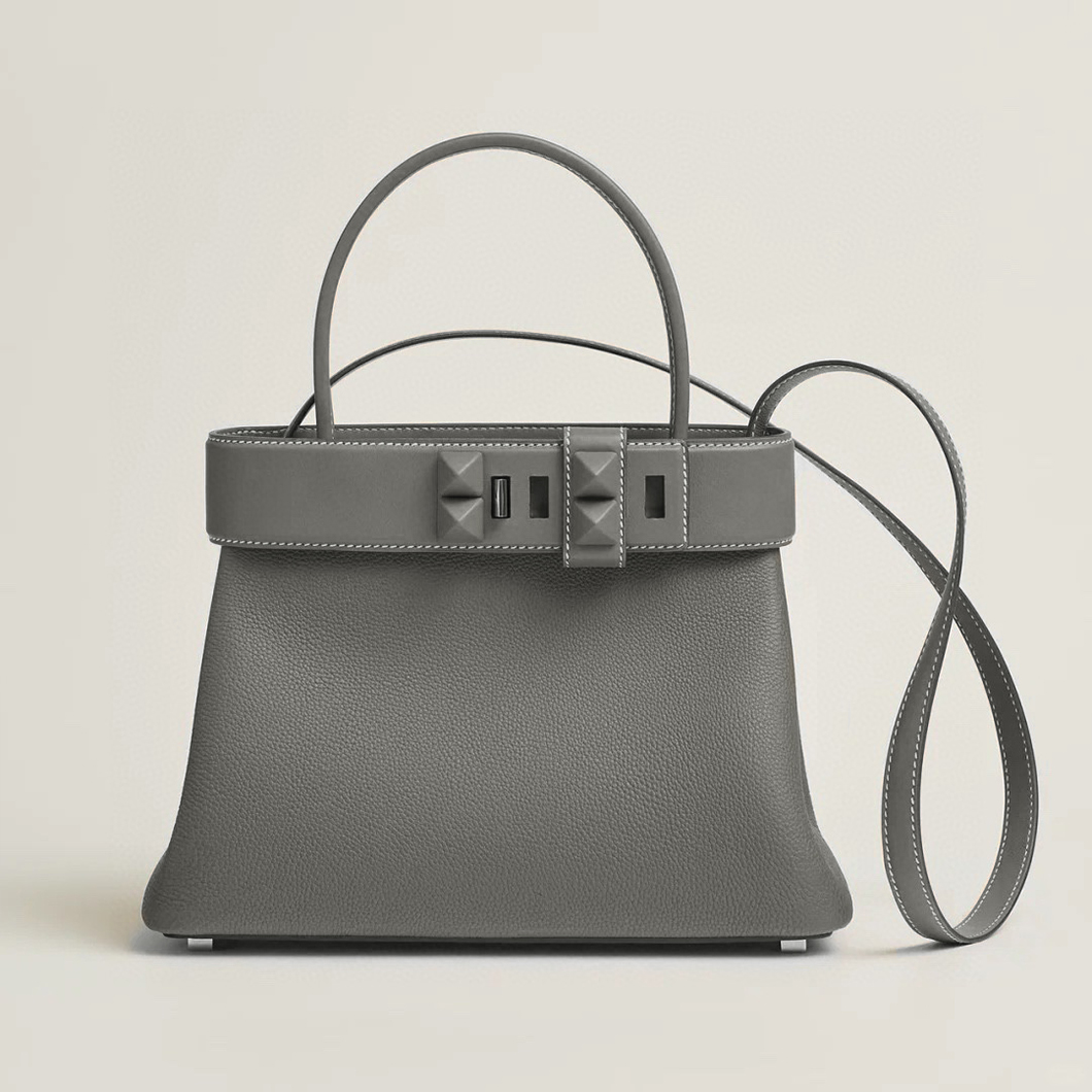 NIGO Hermes Women's Medor Lock Closure Togo Cowhide Handbag Solid Color Shoulder Crossbody Bag Bags H085055CKAB Ngvp #nigo1771