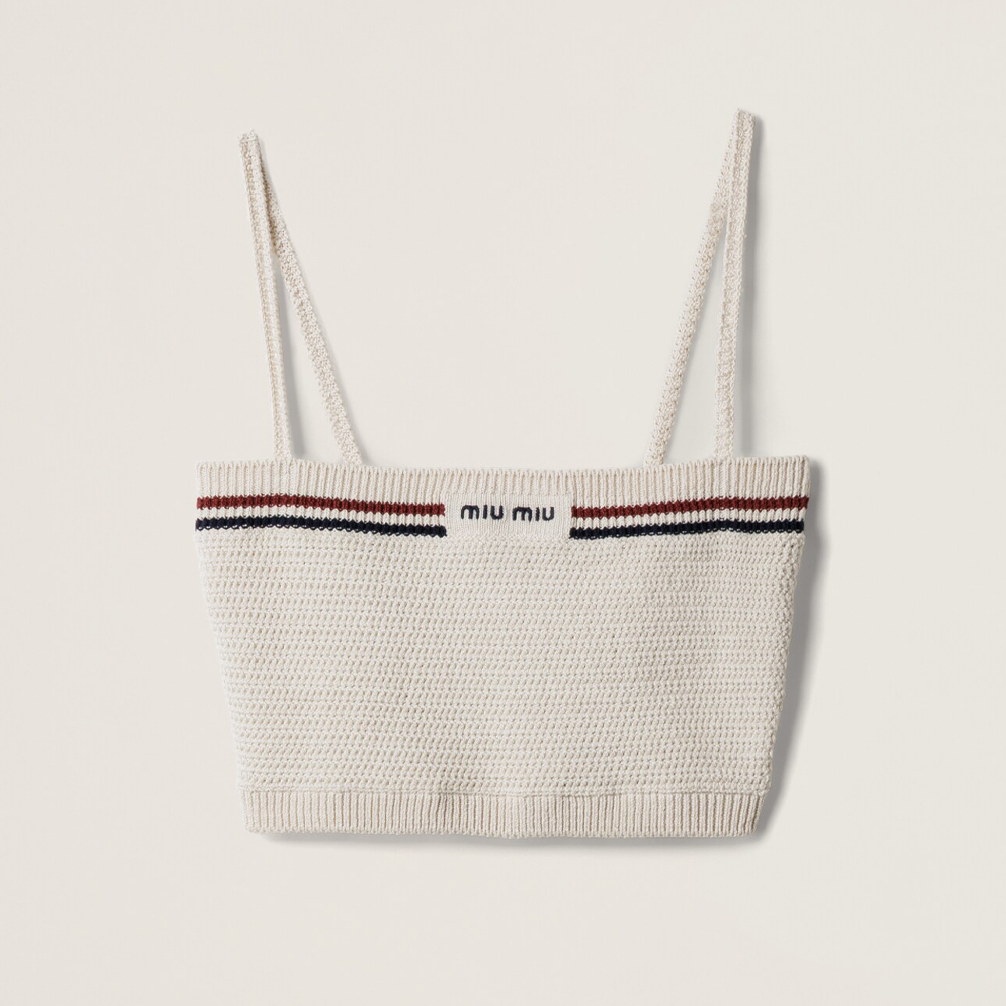 NIGO MiuMiu Women's Summer High Street Striped Knit Cotton Sleeveless Top Halter Casual Miniskirt #nigo81289