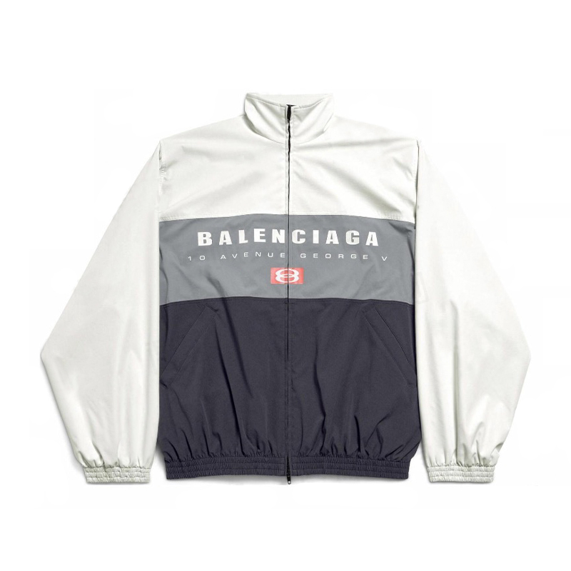 NIGO Balenciaga Men's Spring And Autumn Colorblocking High Collar Trench Coat Zipper Long Sleeve Loose Jacket #nigo81298