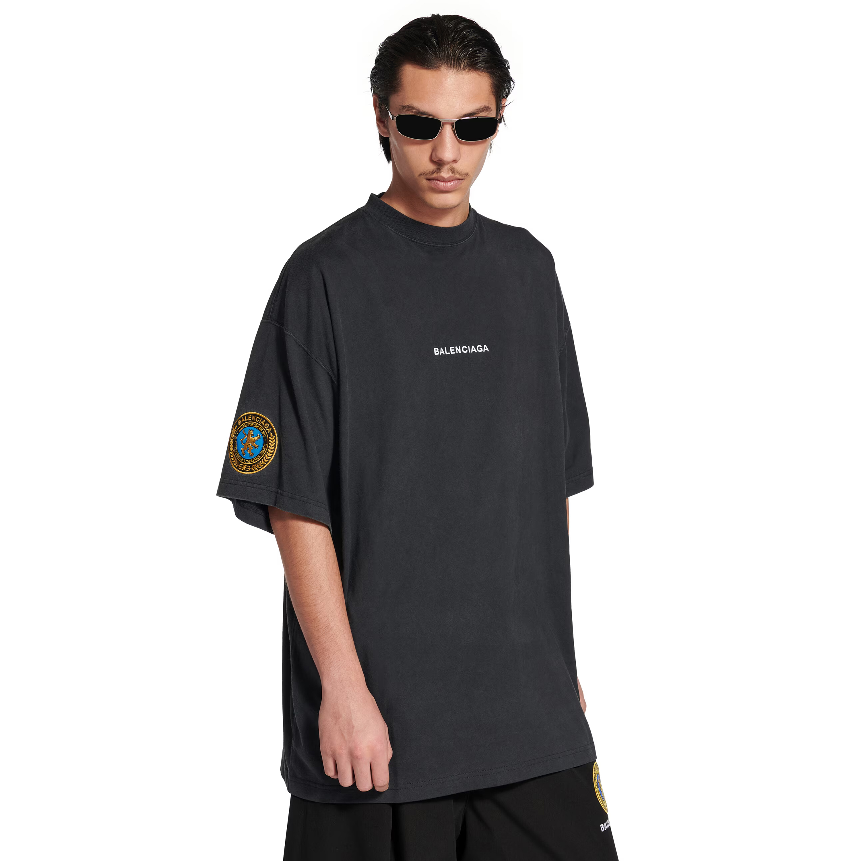 NIGO Balenciaga Men's Uniform Merch Oversized Round Neck Short Sleeve T-Shirt Vintage Solid Color Embroidery Casual Elastic Waist Shorts #nigo81297