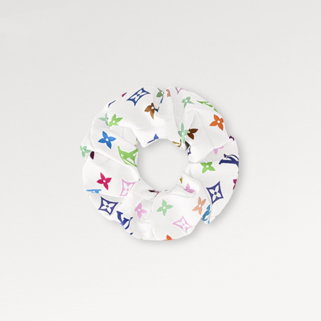 NIGO Louis Vuitton Monogram Printed Hair Bands White Tri-colour Women's Fashion Temperament Elegant Hair Bands Headwear Accessories #nigo81373