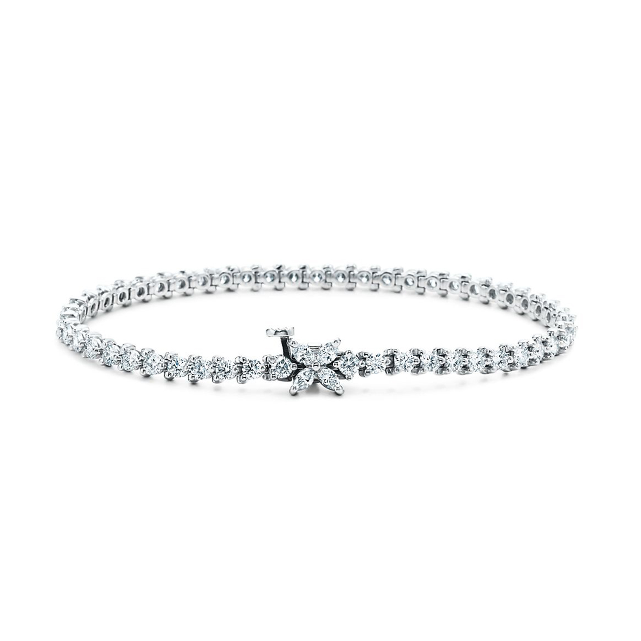 NIGO Tiffany & Co.  Women's Tiffany Victoria™ Collection Diamonds Tennis Bracelet Solid Color Fashion Jewelry Accessories Ngvp #nigo1776